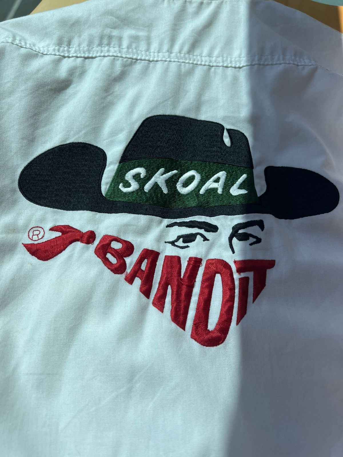 image of Vintage Skoal Bandit Bomber Jacket in White, Men's (Size XL)