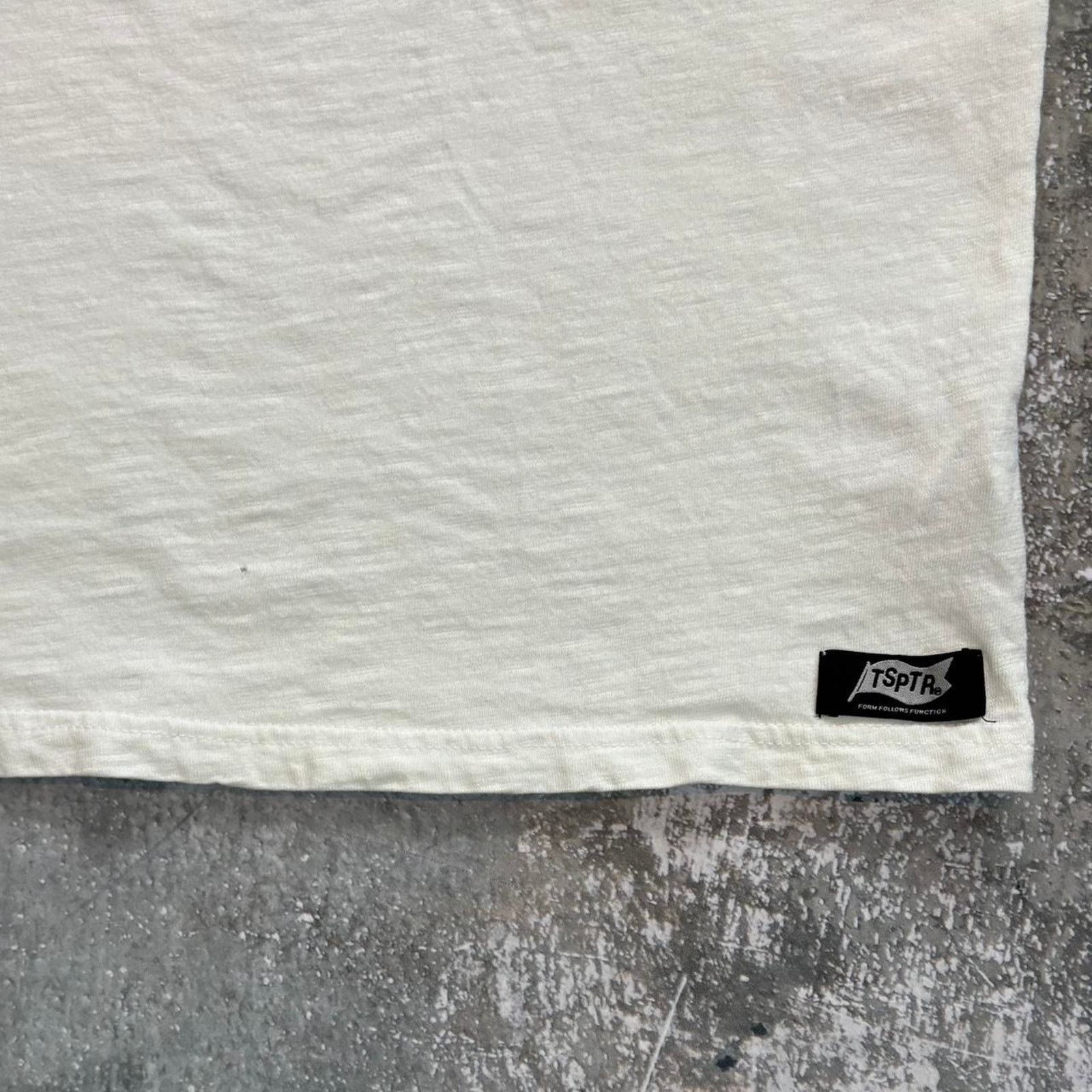 Japanese Brand White Slub Cotton Blank T Shirt! TSPTR Made in Japan. Medium Size US M / EU 48-50 / 2 - 3 Thumbnail