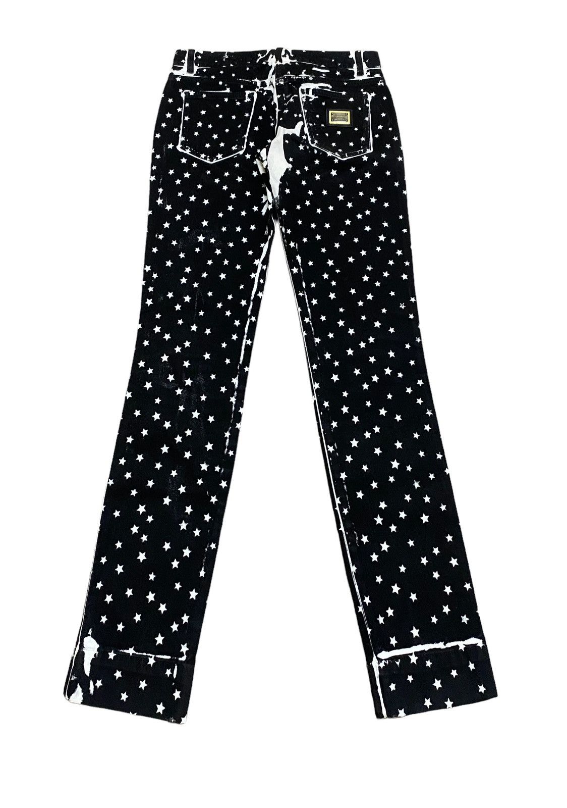 14th Addiction Very Rare Vintage Dolce & Gabbana Star Overprint Pants 2000s Size US 28 / EU 44 - 2 Thumbnail