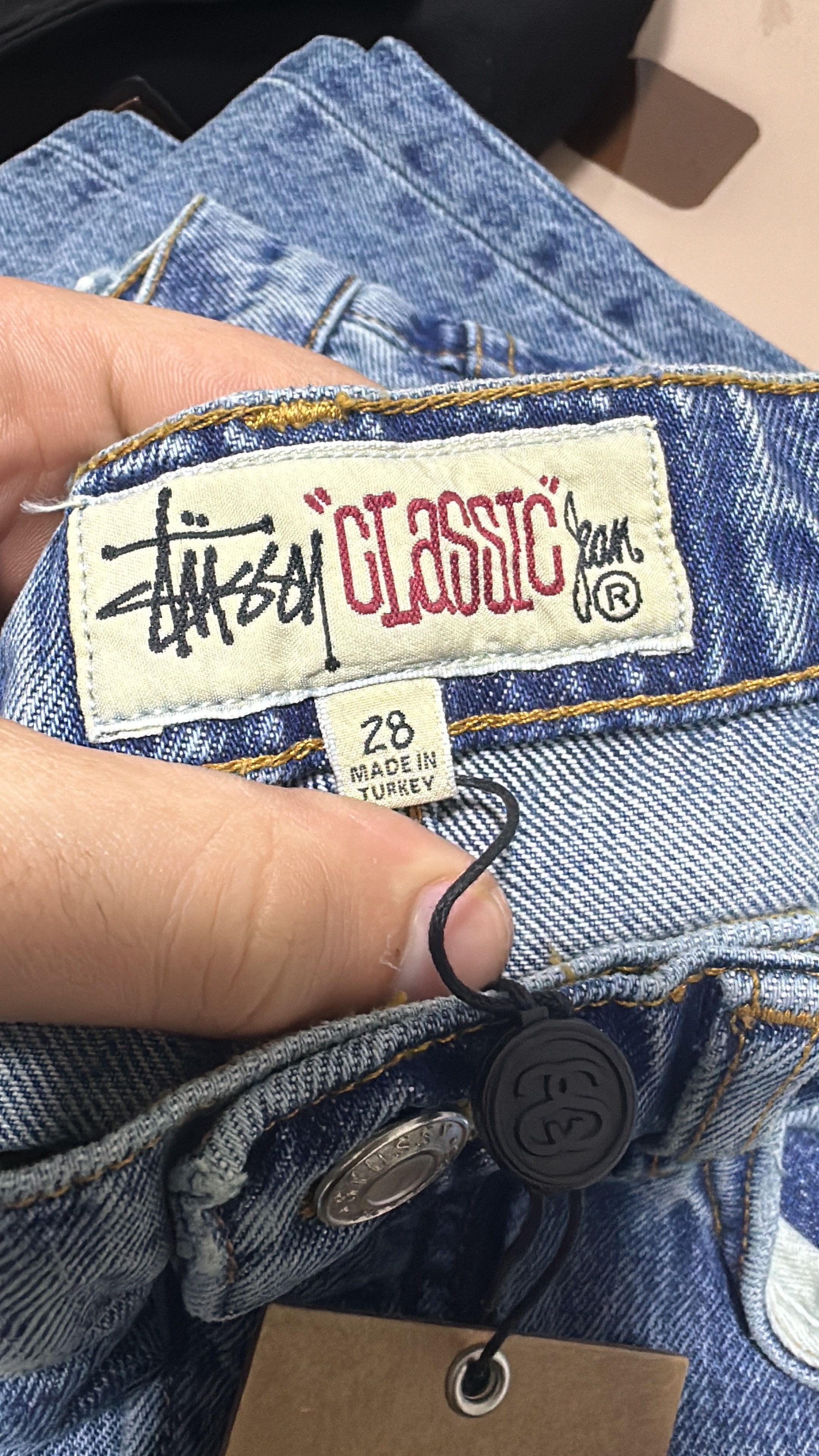 Stussy Stussy Classic Jean Washed Blue Size 28 Size US 28 / EU 44 - 9 Thumbnail