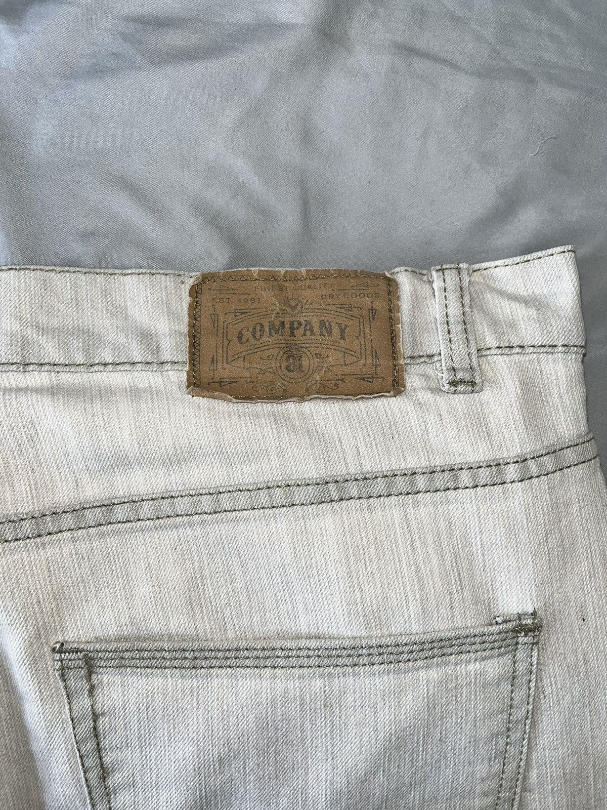 Company 81 × Levi's × Vintage White Straight Leg Jeans Size US 34 / EU 50 - 8 Thumbnail