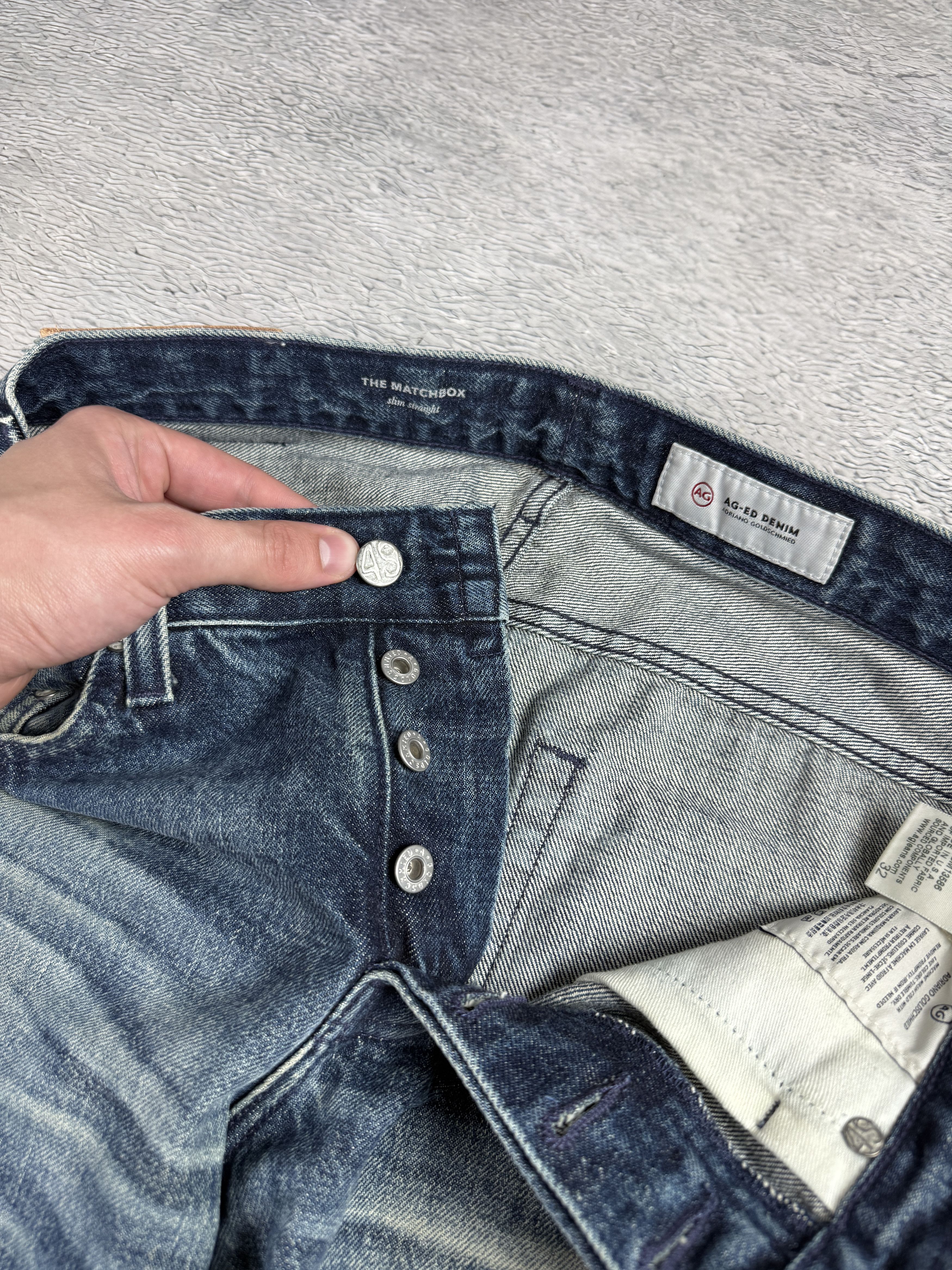 AG Adriano Goldschmied AG Adriano Goldschmied Denim Jeans Blue Ripped Aged Med Size US 32 / EU 48 - 9 Thumbnail