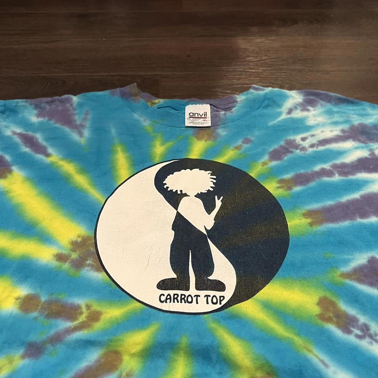 Designer Vintage Carrot Top Tie Dye T Shirt 90s XL Size US XL / EU 56 / 4 - 3 Thumbnail