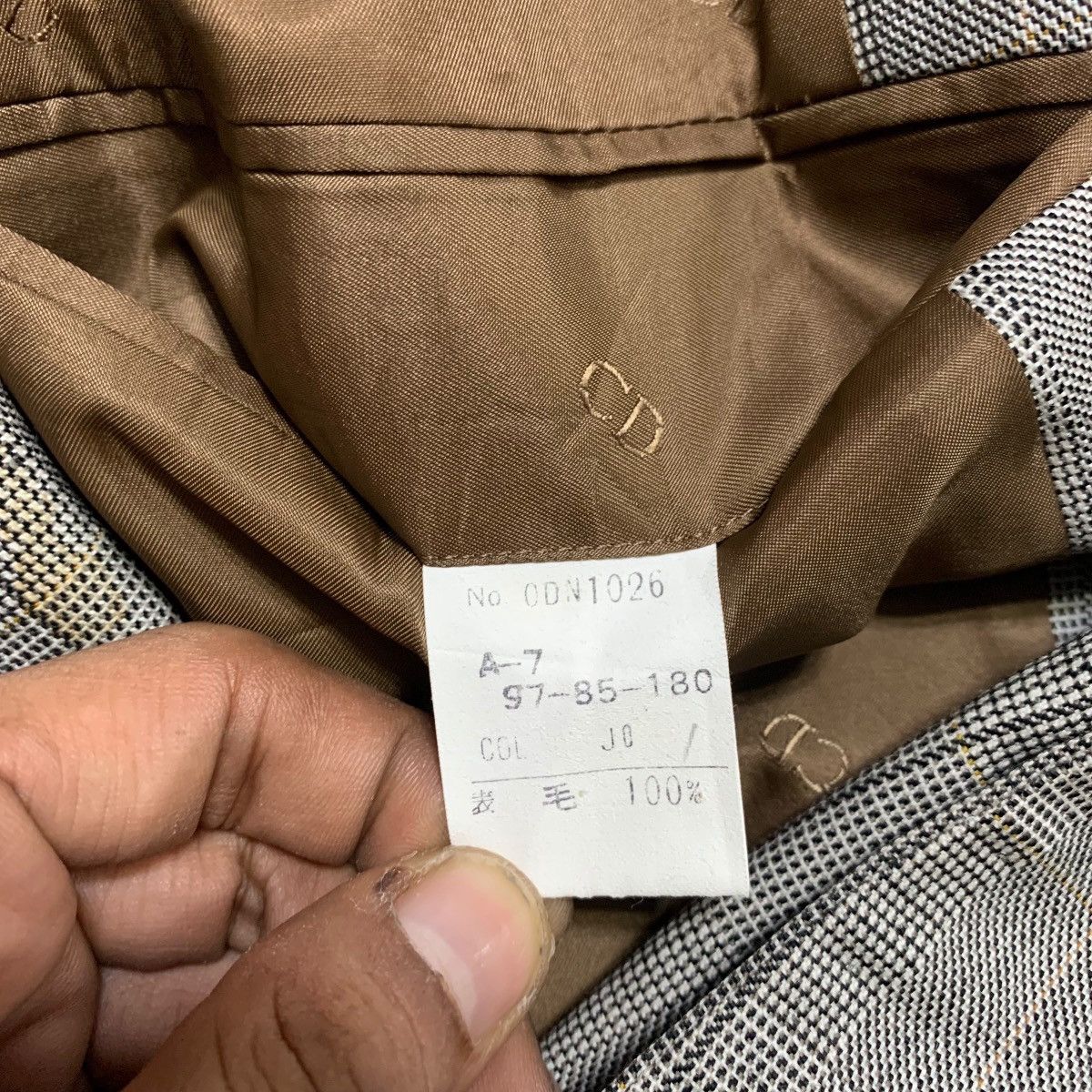 Christian Dior Monsieur Vintage Christian Dior Double Breast Checkered Blazer Size US M / EU 48-50 / 2 - 8 Thumbnail