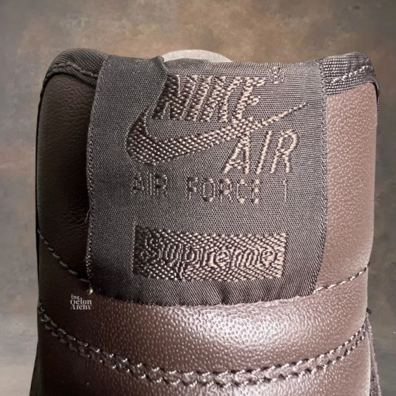 Nike × Supreme Supreme x Nike Air Force 1 Low Box Logo Baroque Brown Size US 9 / EU 42 - 12 Thumbnail