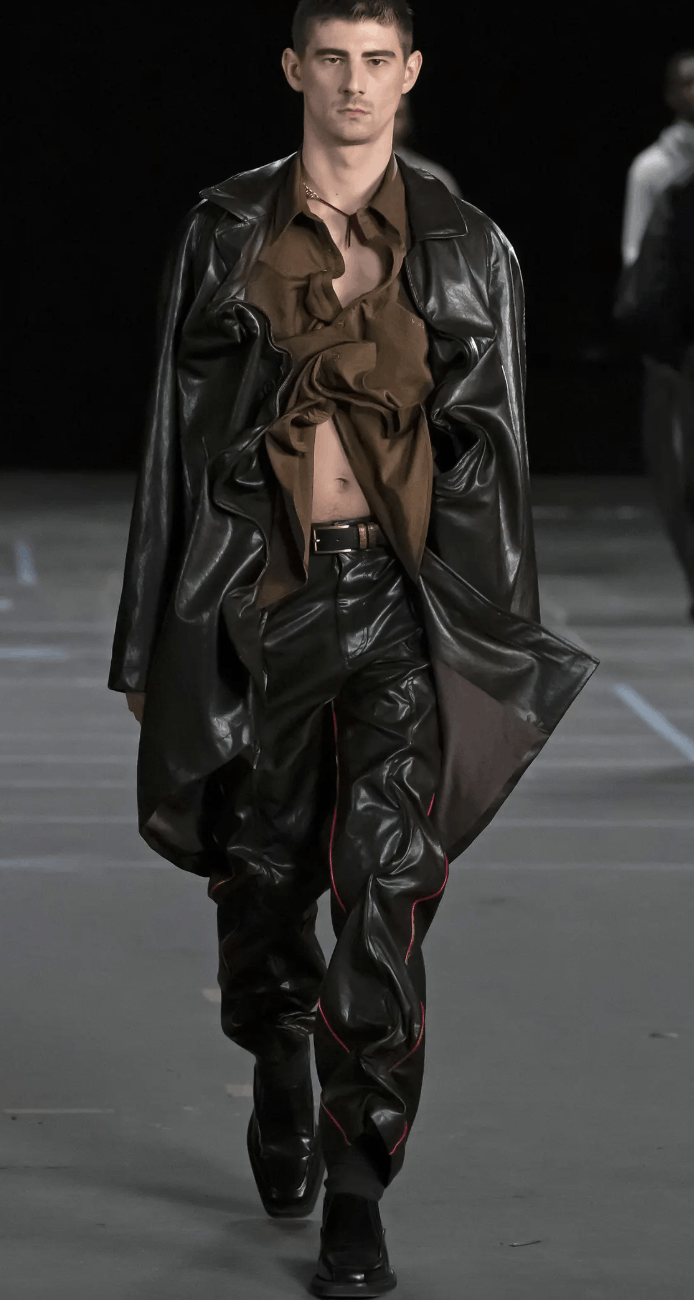 Y/Project Faux Leather Wired Twisted Coat Size US L / EU 52-54 / 3 - 1 Thumbnail