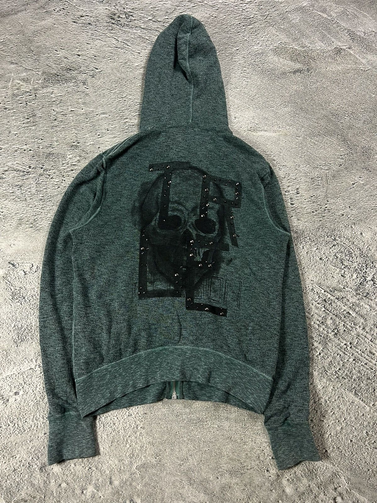 True Religion True Religion zip hoodie vintage Skull Green studded Size US XL / EU 56 / 4 - 7 Thumbnail
