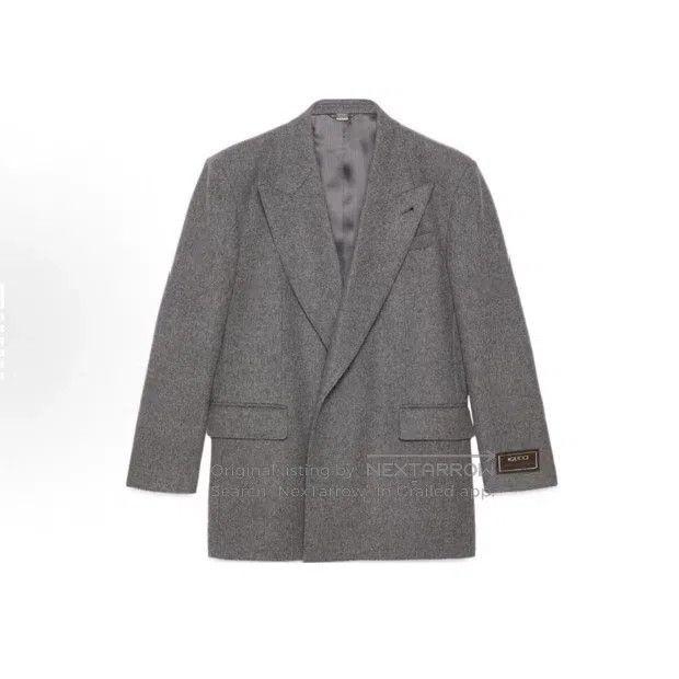Gucci Gucci Woollen cuff logo suit Size 46R - 1 Thumbnail
