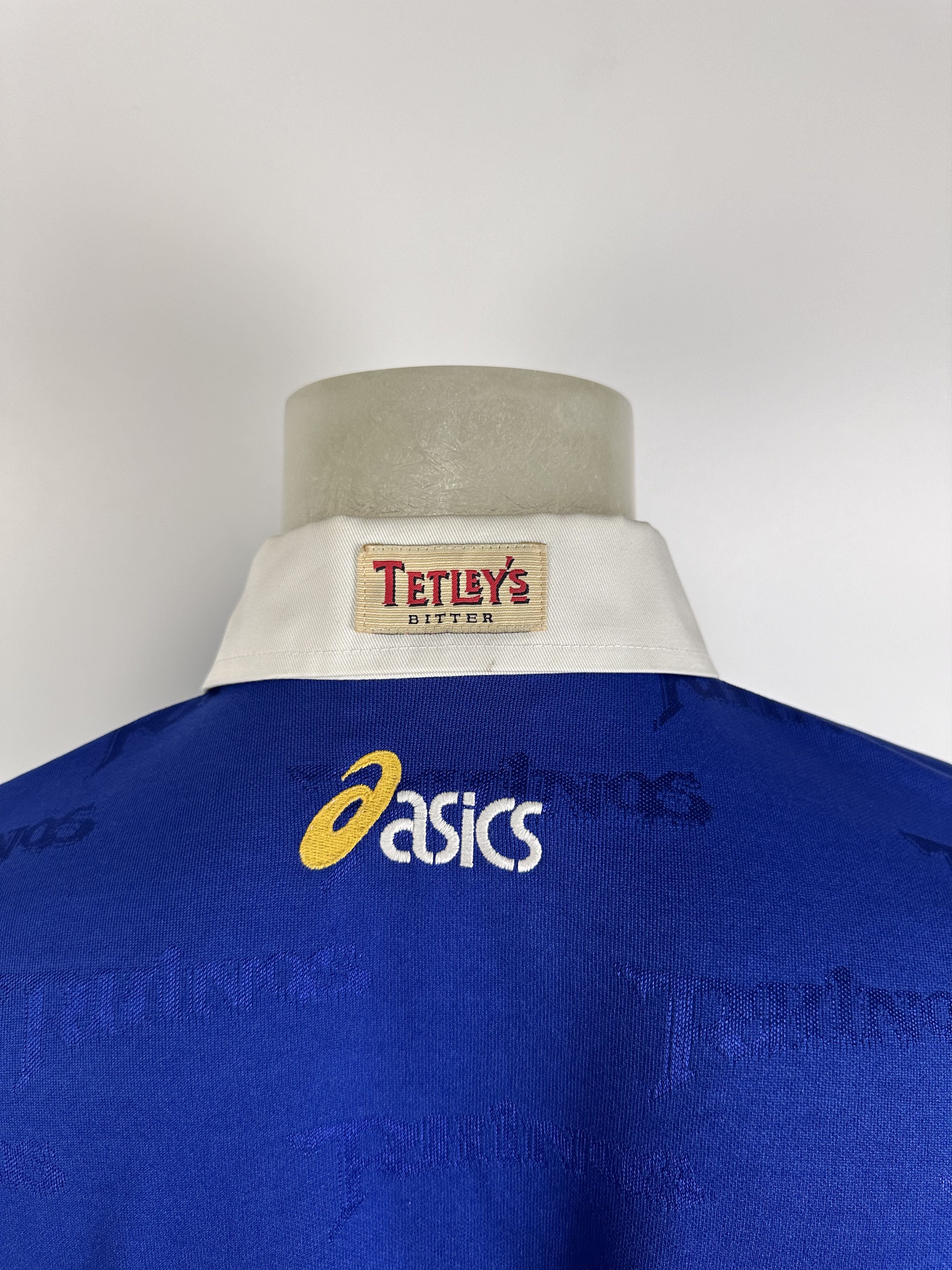 Asics × Vintage Leeds Rhinos 2000 2001 Asics Rugby Home Shirt Jersey Blue Size US L / EU 52-54 / 3 - 8 Thumbnail