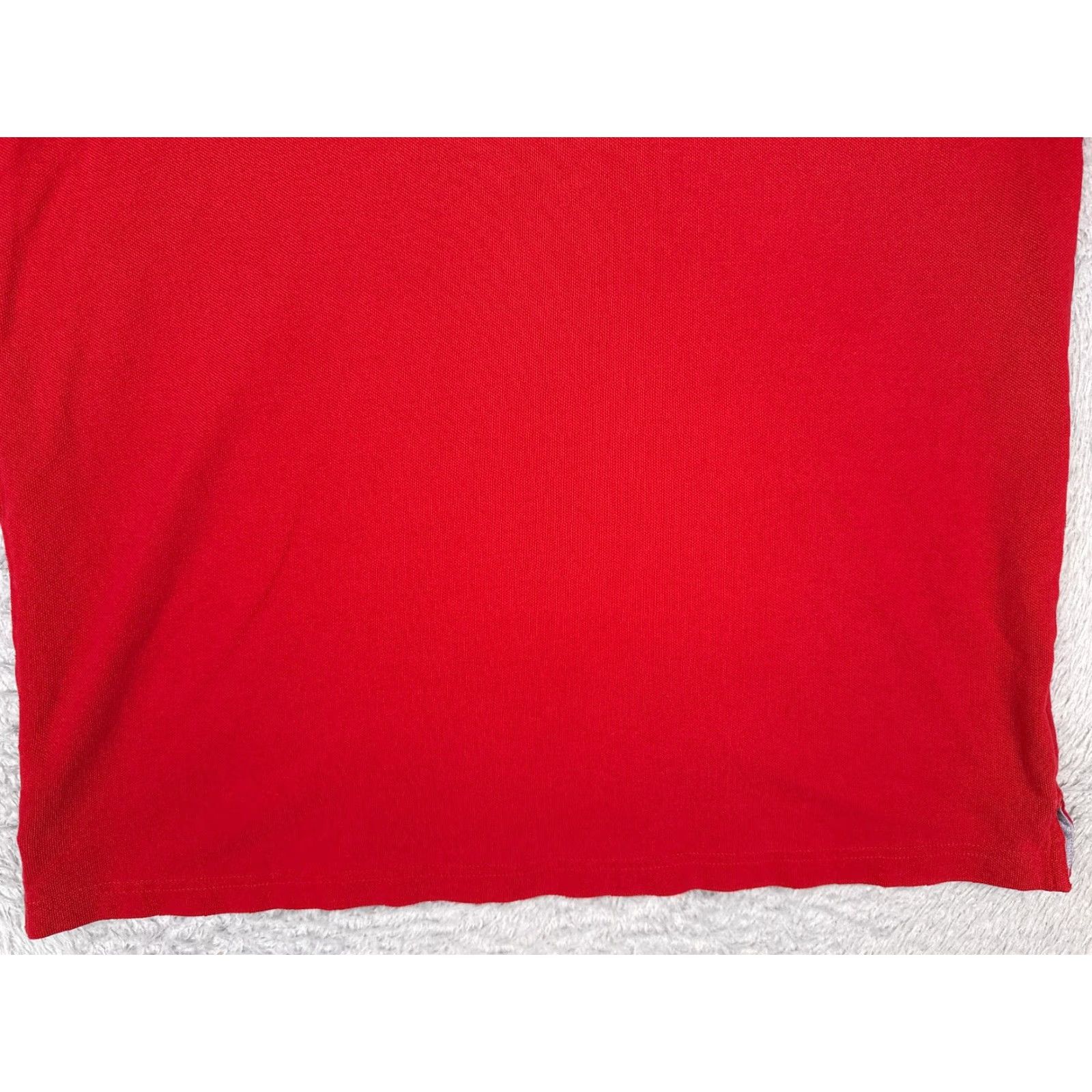 Tommy Hilfiger Tommy Hilfiger Polo Shirt Men XL Red Cotton Slim Fit Short Sleeve Golf Modern Sports Shirt Size US XL / EU 56 / 4 - 5 Thumbnail