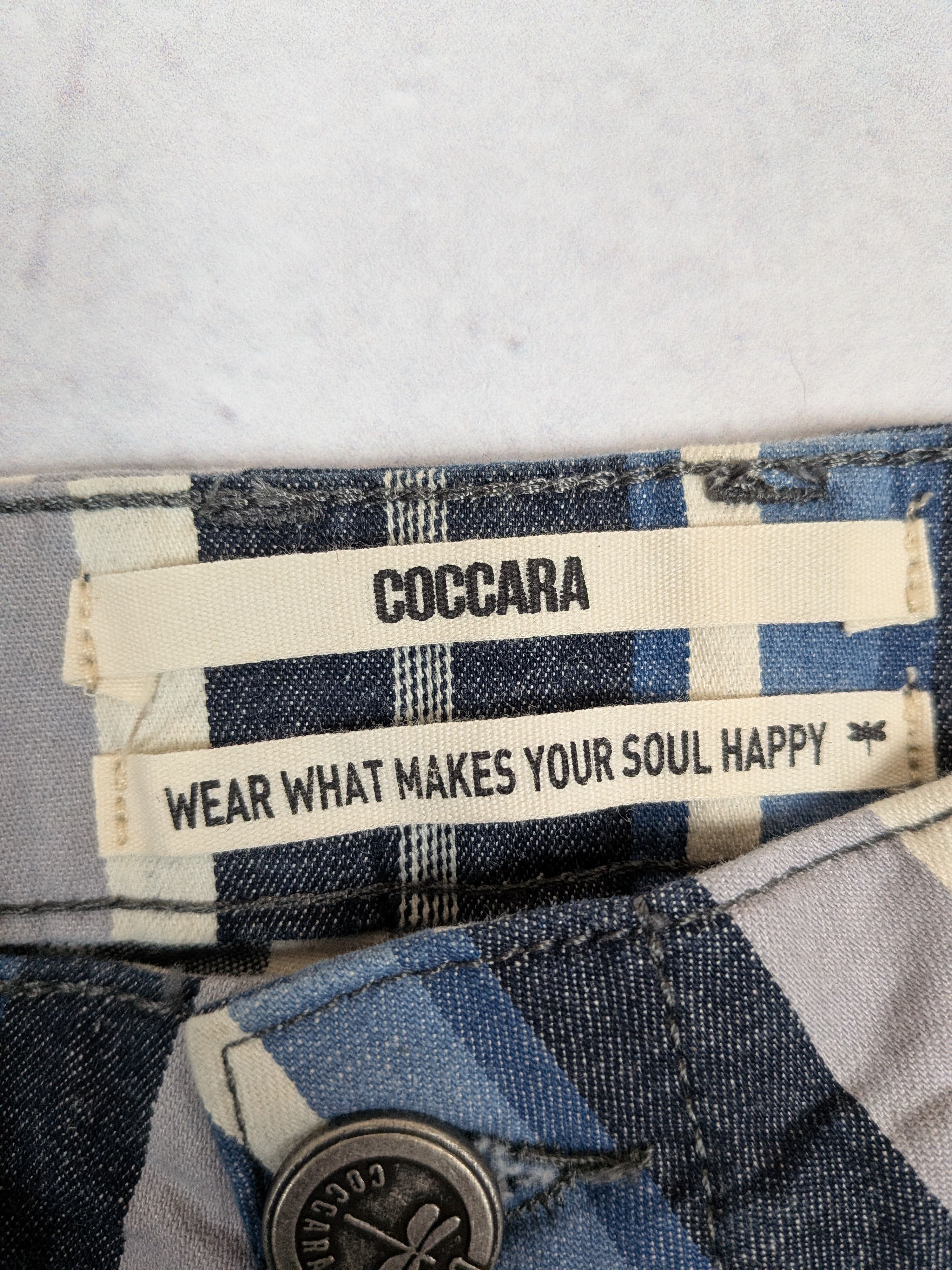 Other COCCARA Women Low Rise Skinny Stripes Jeans Handmade Size 27 Size 27" / US 4 / IT 40 - 15 Thumbnail