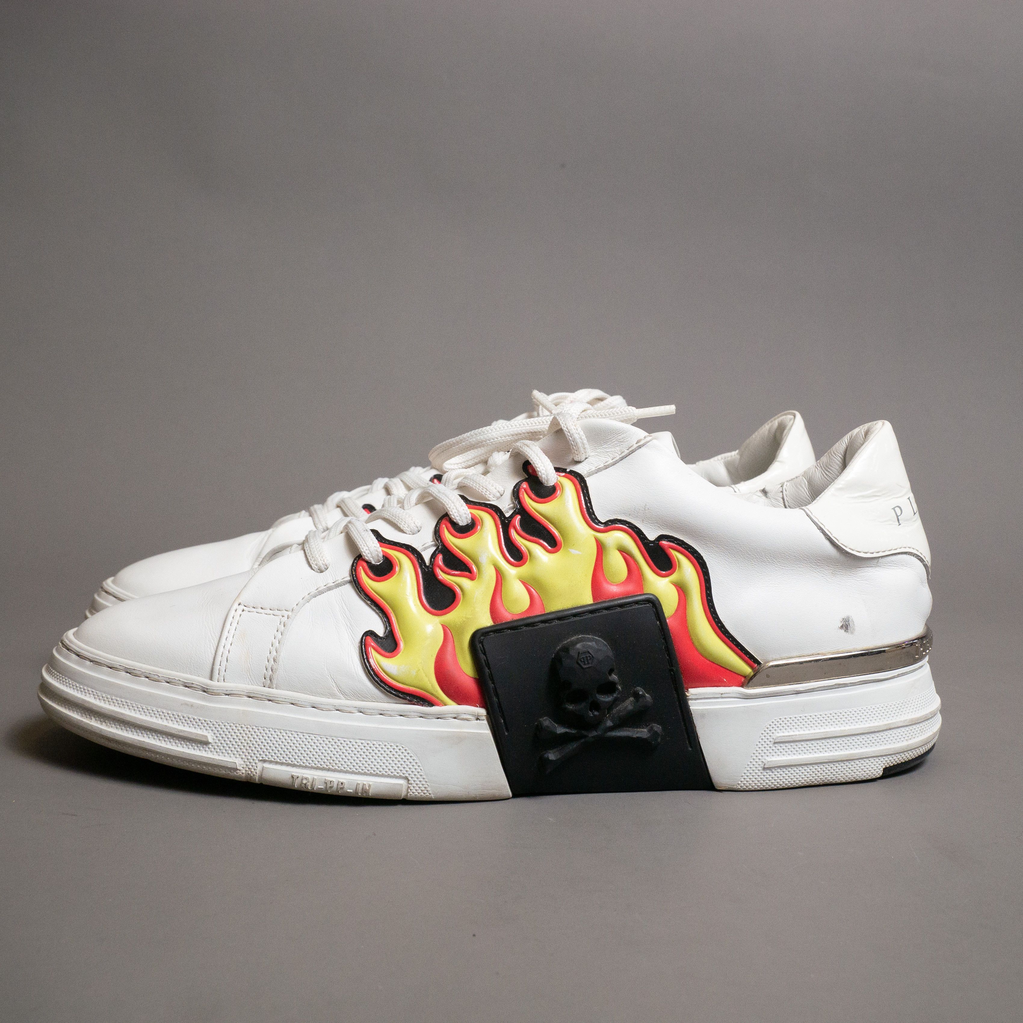 Philipp Plein Philipp Plein Rare Phantom Kicks Flame Skull EUR 43 Size US 10 / EU 43 - 6 Thumbnail