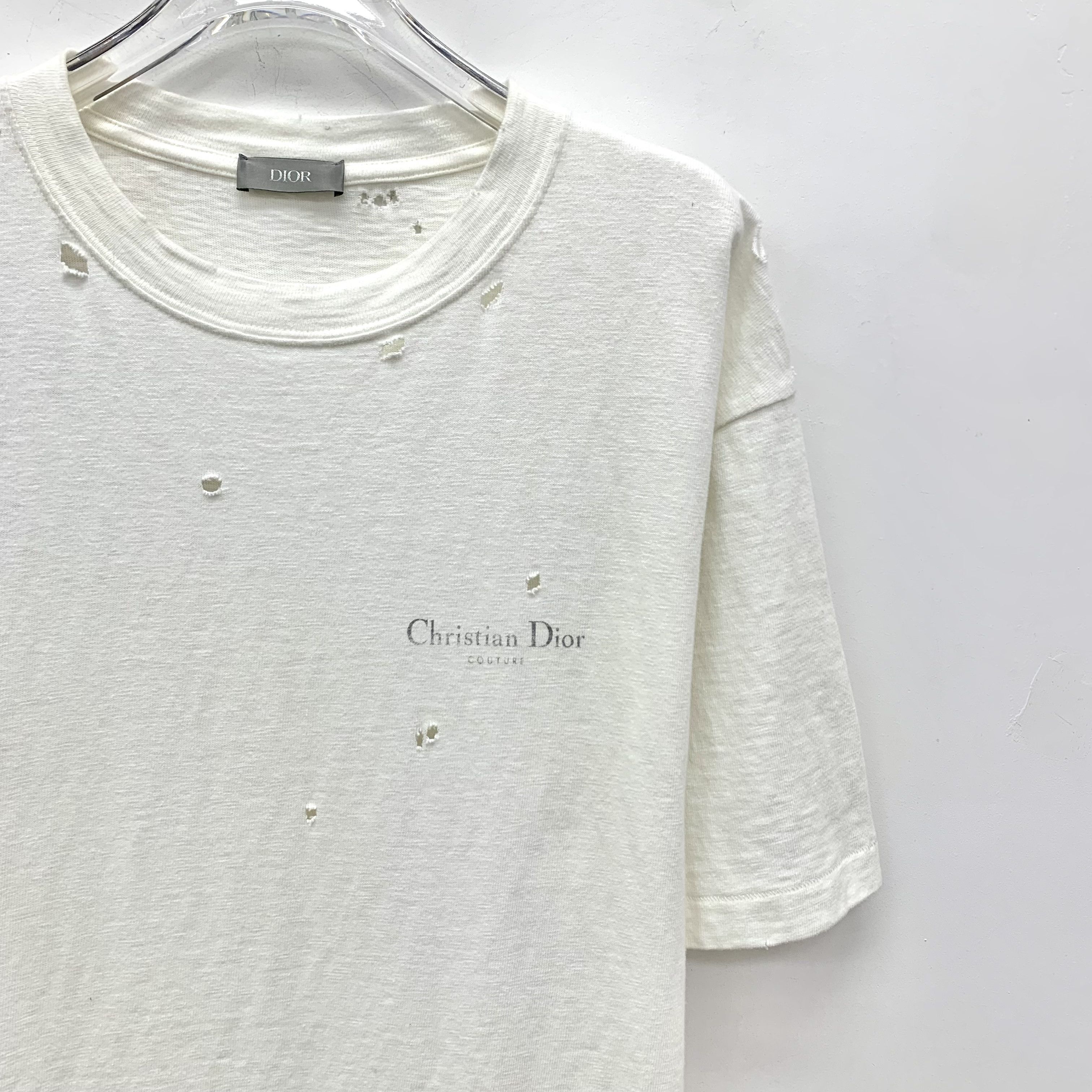 Dior Dior Distressed T-Shirt White (M) Size US M / EU 48-50 / 2 - 3 Thumbnail