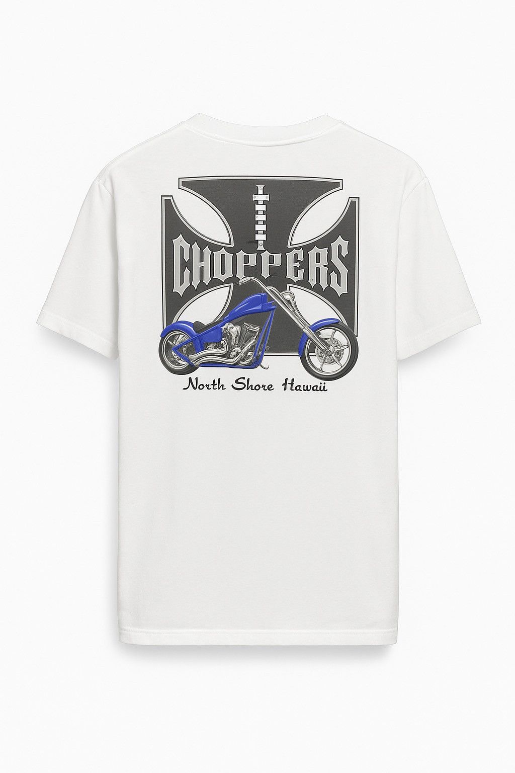 West Coast Choppers Vintage 2000s Hanes Choppers North Shore Hawaii T-Shirt Size US M / EU 48-50 / 2 - 1 Thumbnail