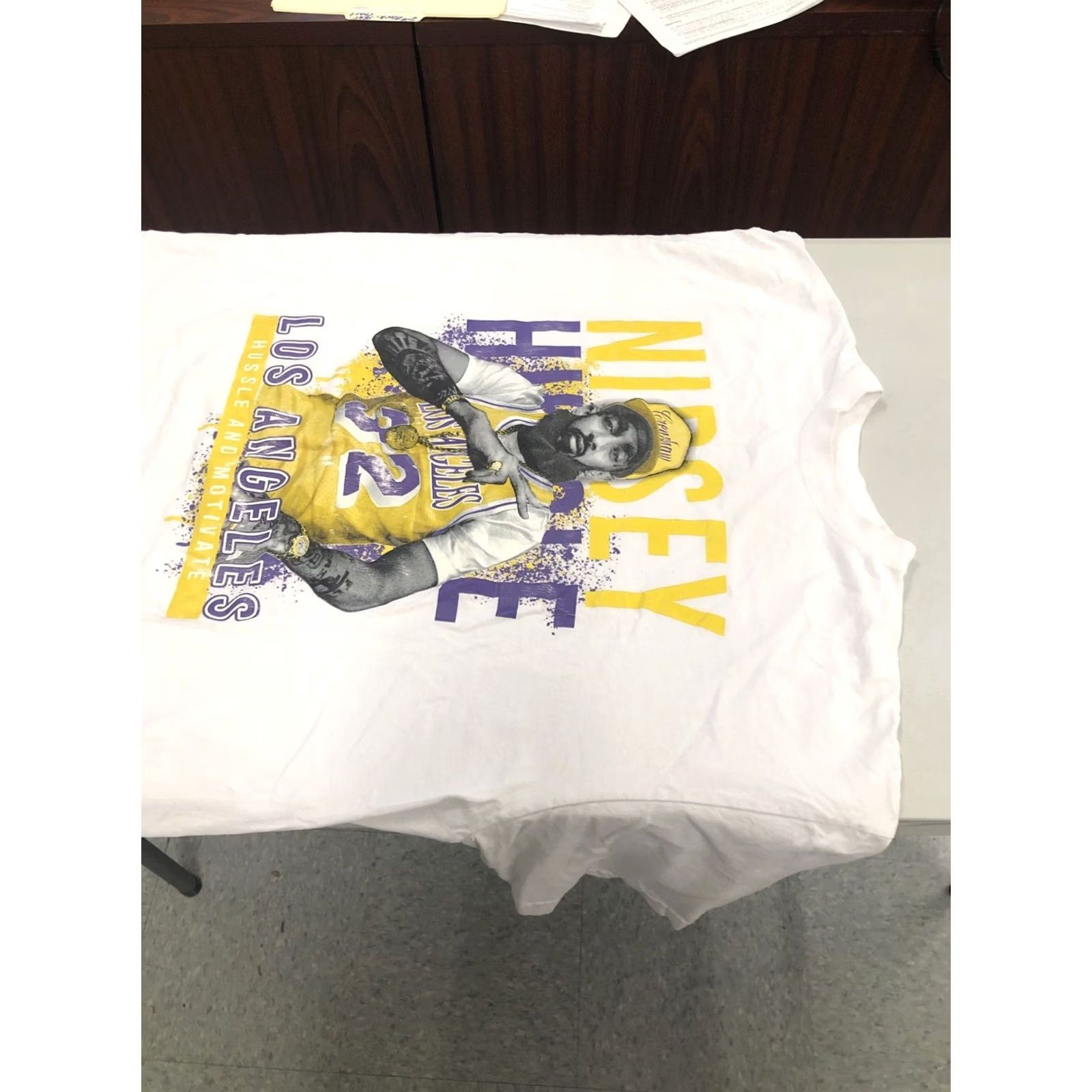Vintage Nipsey Hussle White T-shirt 3XL Los Angeles Hustle & Motivate RAP HipHop Mens Size US XXL / EU 58 / 5 - 3 Thumbnail