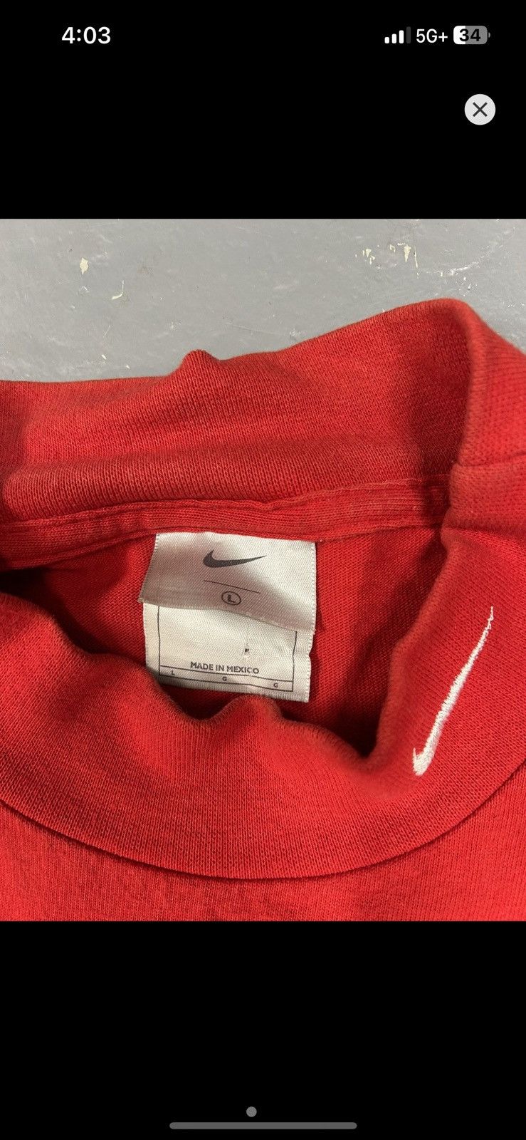Nike × Vintage Crazy Vintage Y2K Essential Nike Mockneck Shirt Longsleeve Size US L / EU 52-54 / 3 - 2 Thumbnail