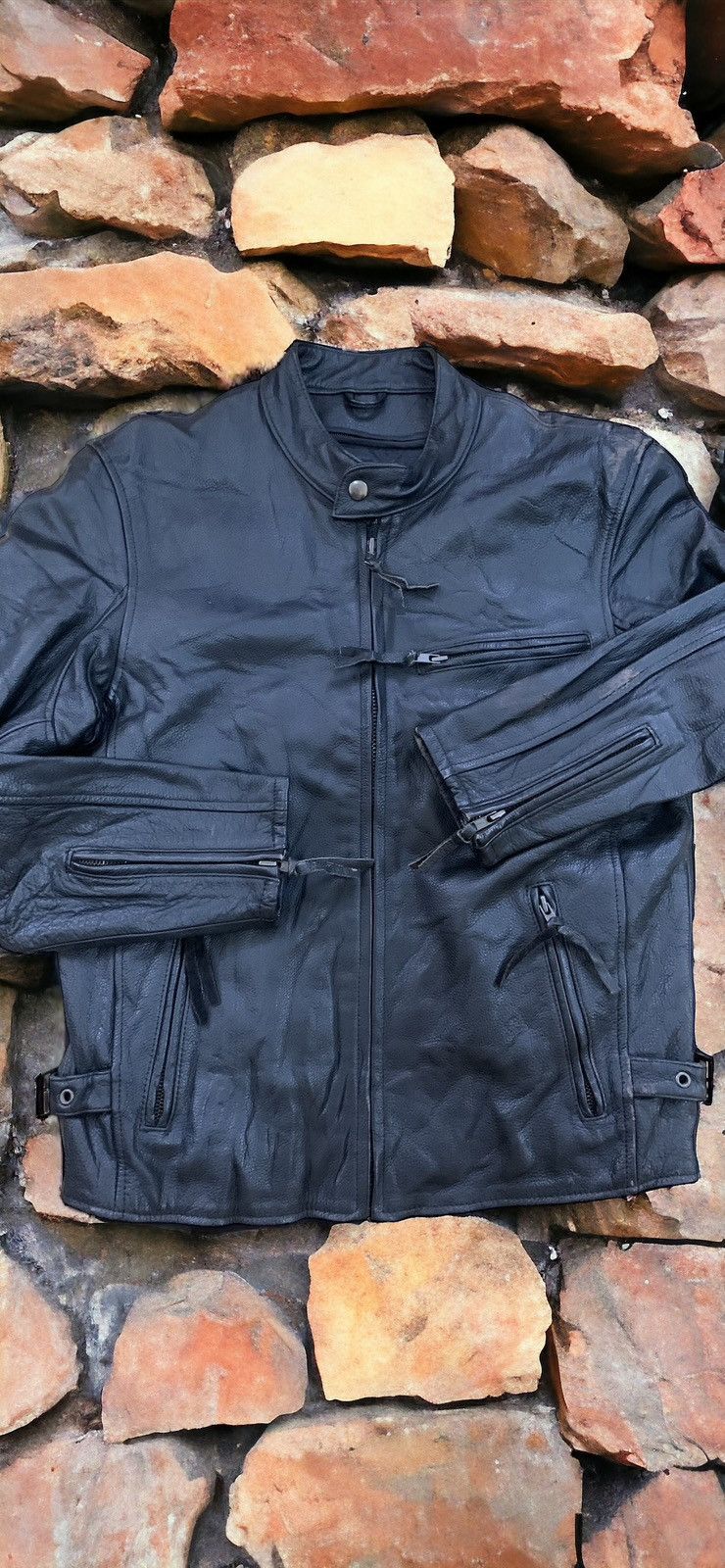 Vintage Vintage Motorcycles Leather Jacket Size US S / EU 44-46 / 1 - 11 Thumbnail