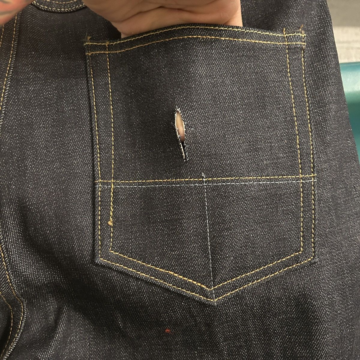 Tellason Tellason Is Elgin Mid Rise Slim Tapered Selvedge Jeans Size US 34 / EU 50 - 6 Thumbnail