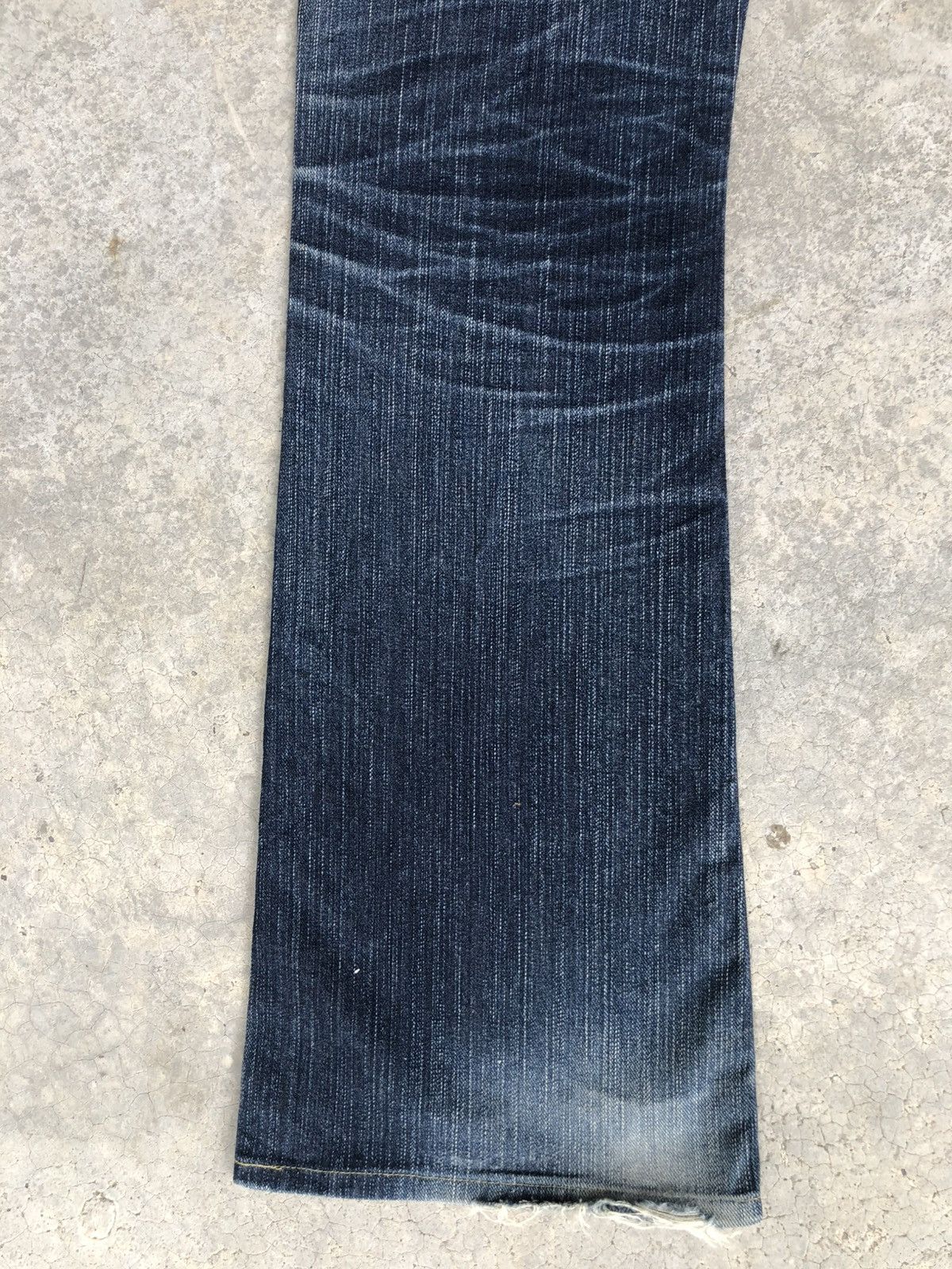 Le Grande Bleu (L.G.B.) Edwin XV Flared Jeans Bootcut Distressed Jeans Size US 31 - 11 Thumbnail