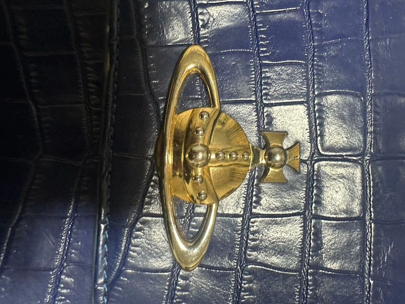 Vivienne Westwood Vivienne Westwood size os Blue gilligator leather bag Size ONE SIZE - 2 Thumbnail