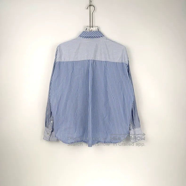 Loewe Loewe Blue and white vertical striped collar tie shirt Size XS / US 0-2 / IT 36-38 - 4 Thumbnail