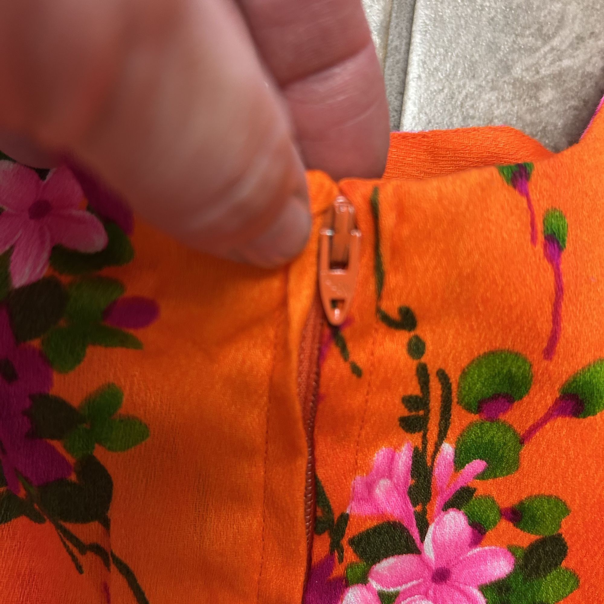 Other 60's Ui Maikai Floral Hawaiian WEDDING Dress Honeymoon Maxi Size S / US 4 / IT 40 - 5 Thumbnail