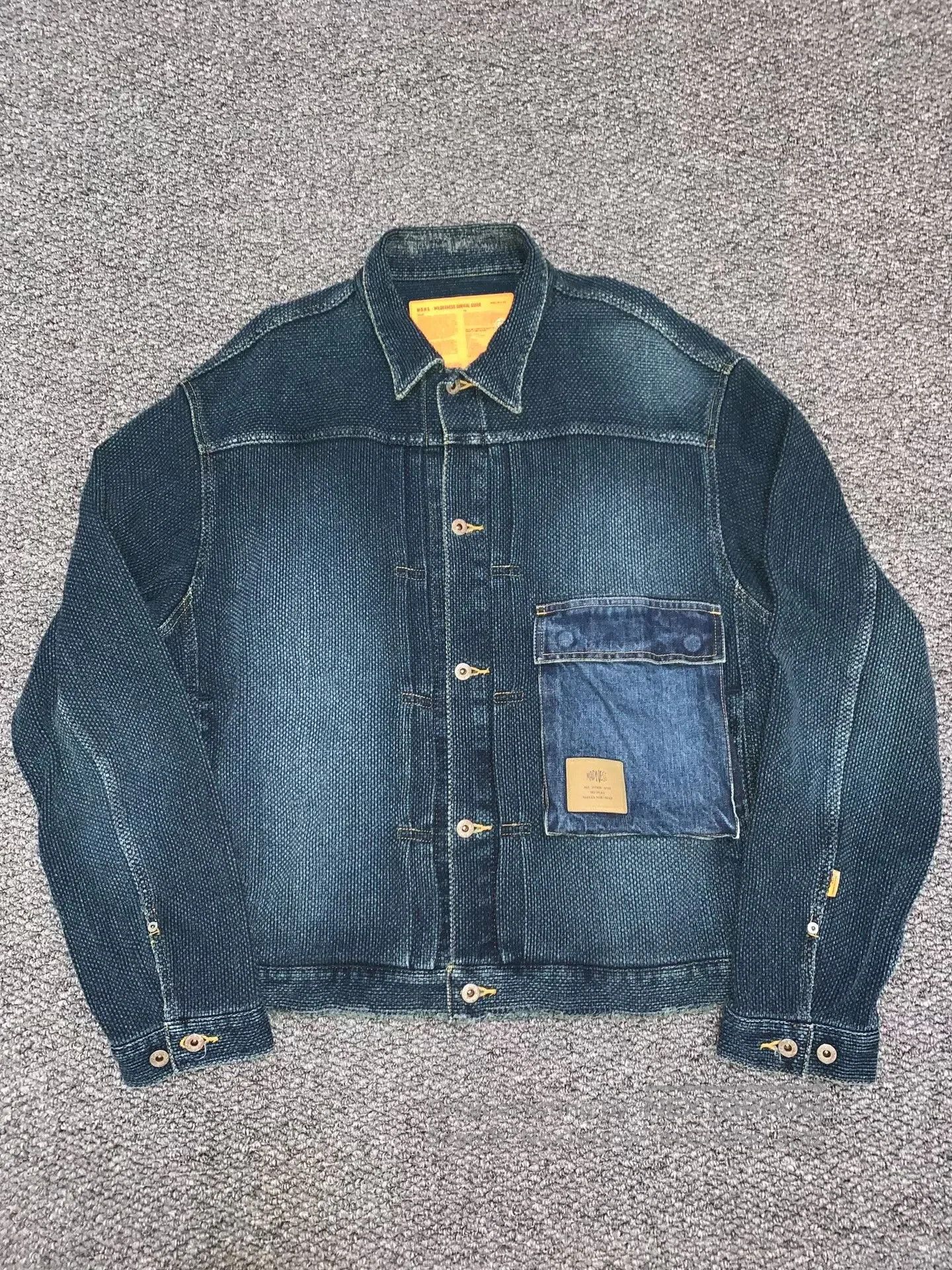 Madness MADNESS Sashiko Denim Jacket. Size US M / EU 48-50 / 2 - 1 Thumbnail