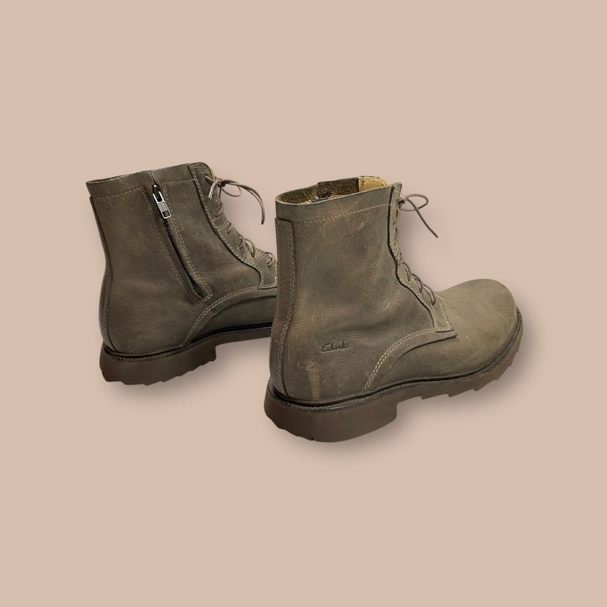 Clarks Clarks Zippers Lace-Up Combat Boots Size US 9 / EU 42 - 7 Thumbnail