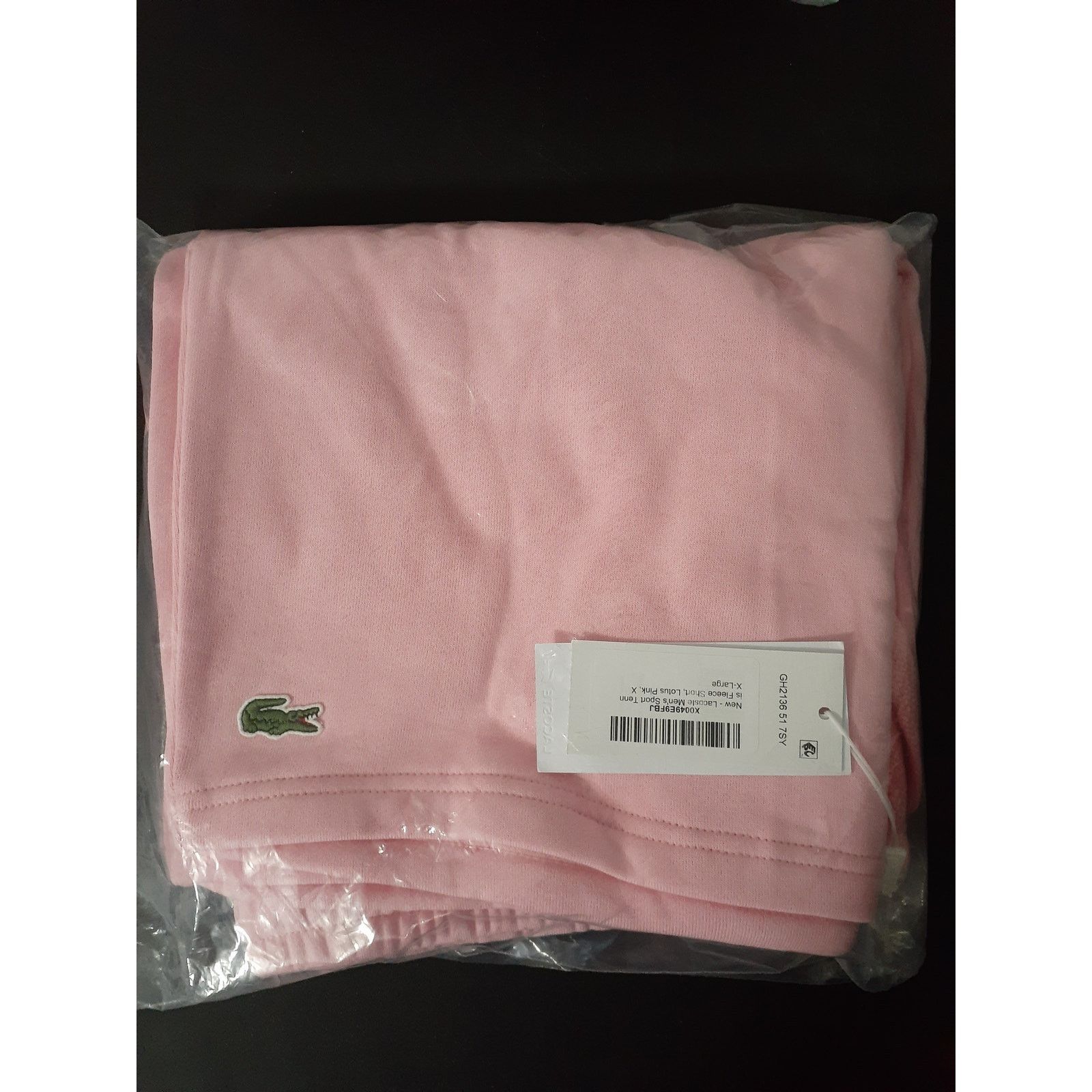 Lacoste Lacoste Men's Sport Tennis Fleece Short, Lotus Pink, 2XL Size US 42 / EU 58 - 2 Thumbnail