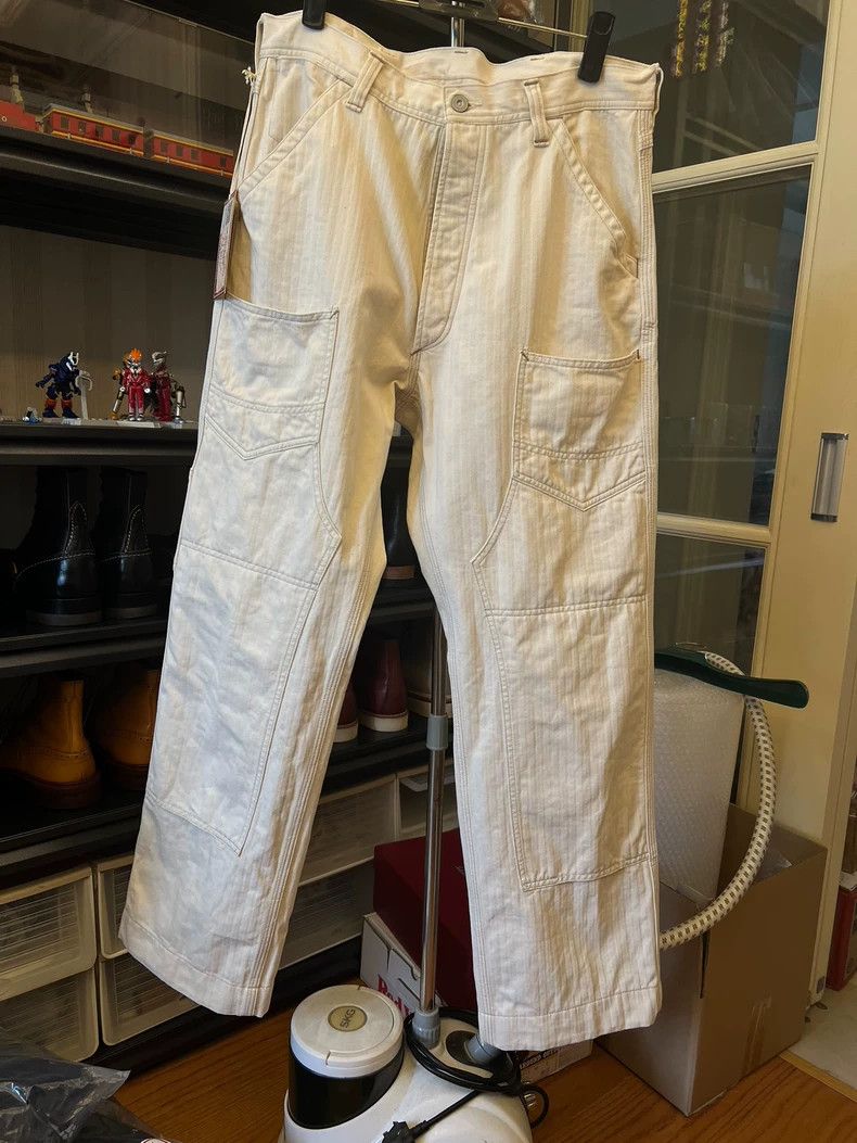 Freewheelers Freewheelers White underground work pants Size US 34 / EU 50 - 1 Thumbnail