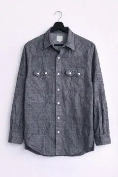 VIBE Gray Vintage Loose Plaid Shirt Size US M / EU 48-50 / 2 - 7 Thumbnail
