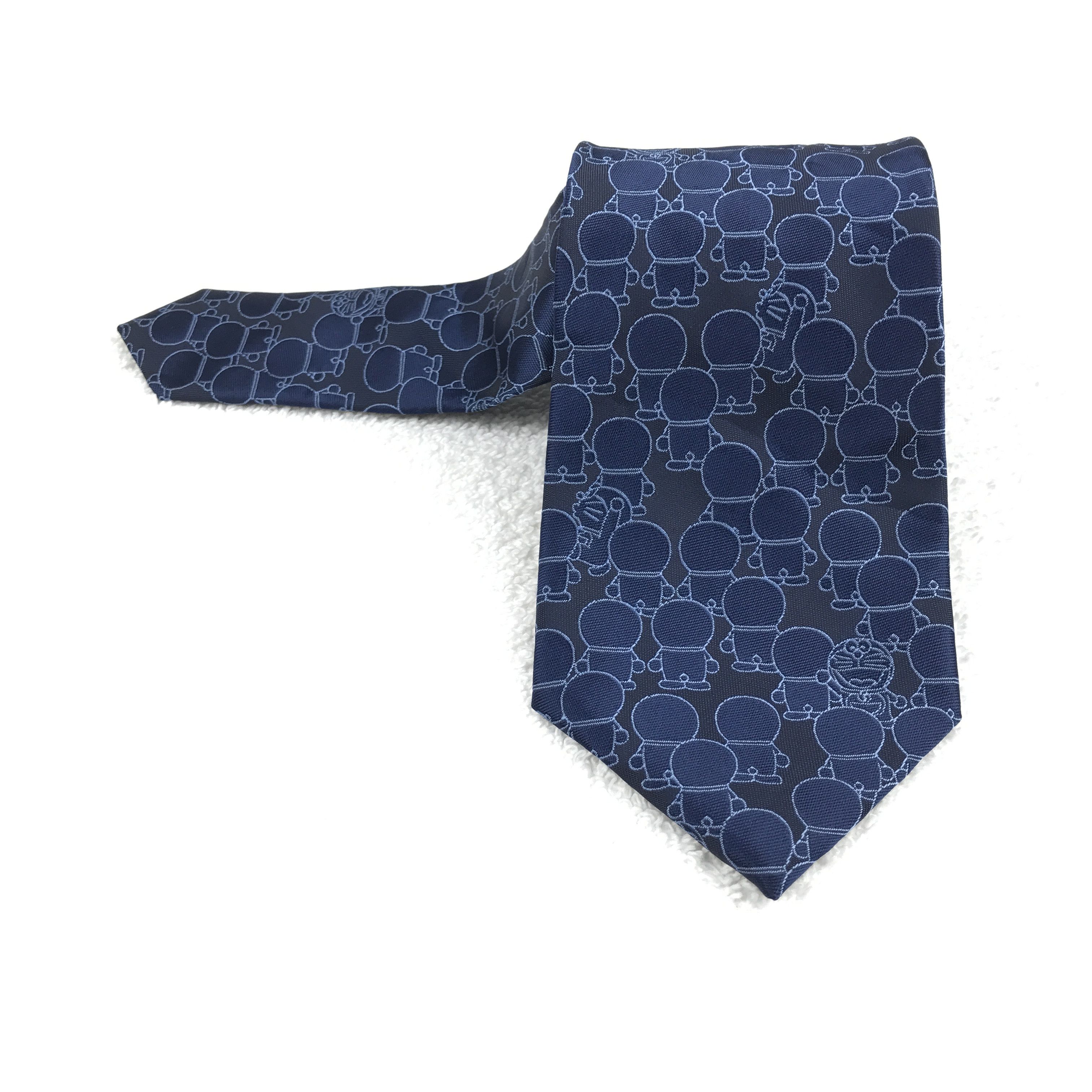 Designer × Vintage Vintage Doraemon Silk Necktie Size ONE SIZE - 1 Thumbnail
