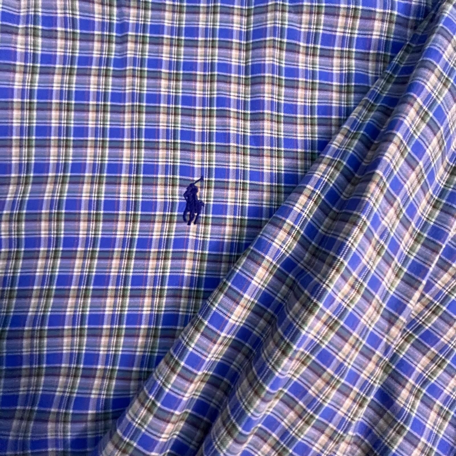Ralph Lauren Ralph Lauren Shirt 4XLT Blue Plaid Button Up Long Sleeve Size US XXL / EU 58 / 5 - 2 Thumbnail