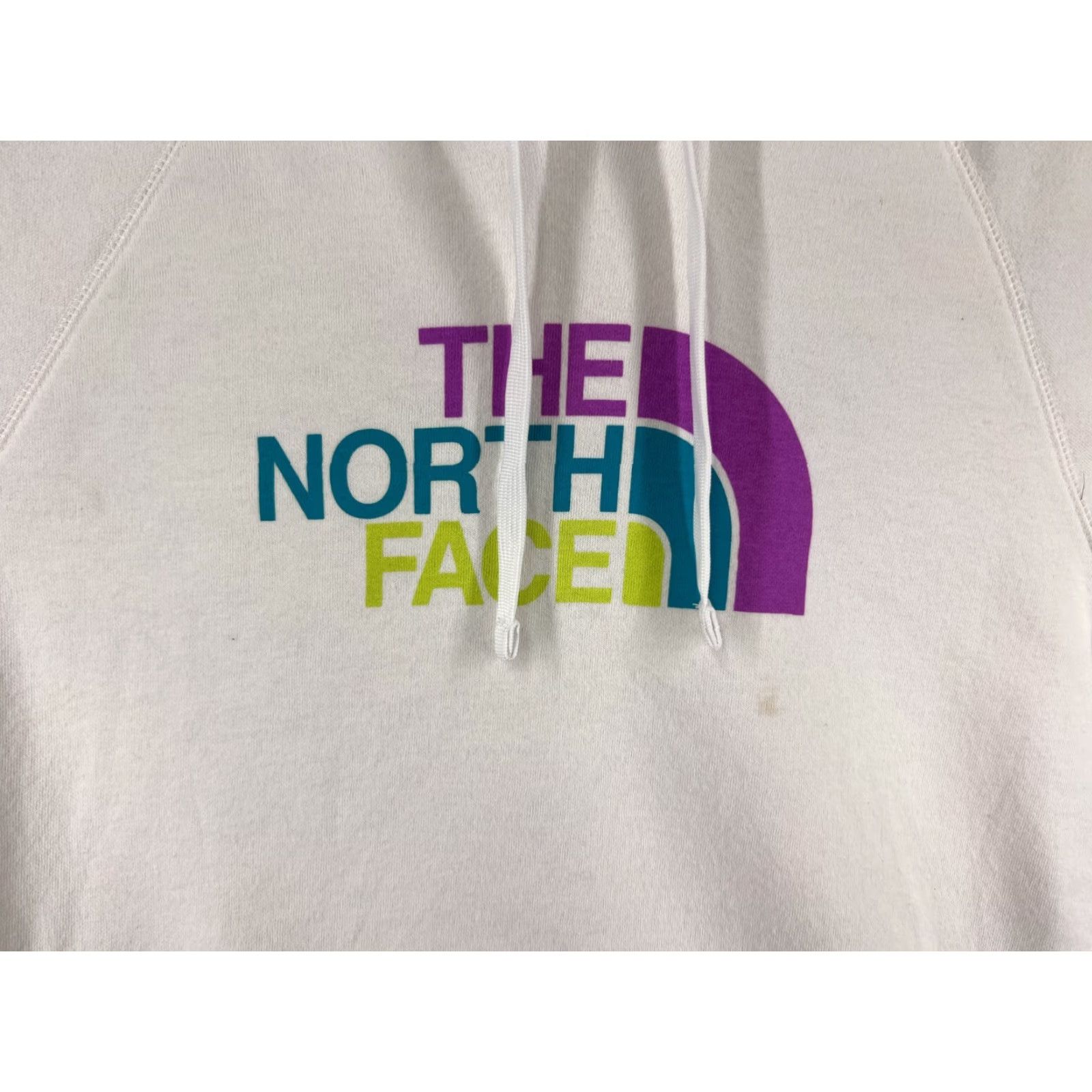 The North Face The North Face Sweater Womens Large White Purple Pullover Hoodie Jersey Cotton Size L / US 10 / IT 46 - 3 Thumbnail