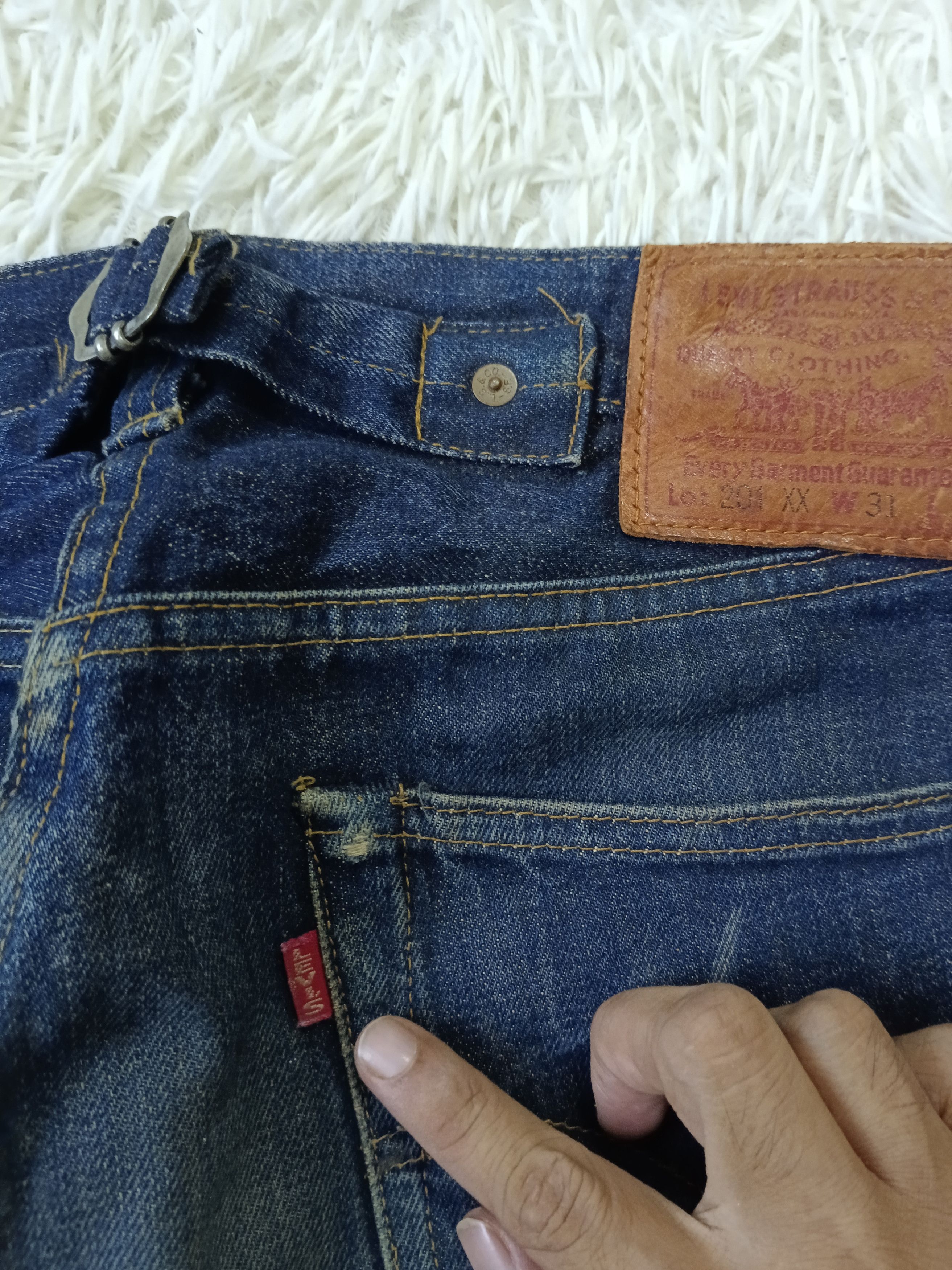 Vintage VINTAGE 90s LEVIS BIG E 201XX REPRO 1937 Size US 29 - 9 Thumbnail