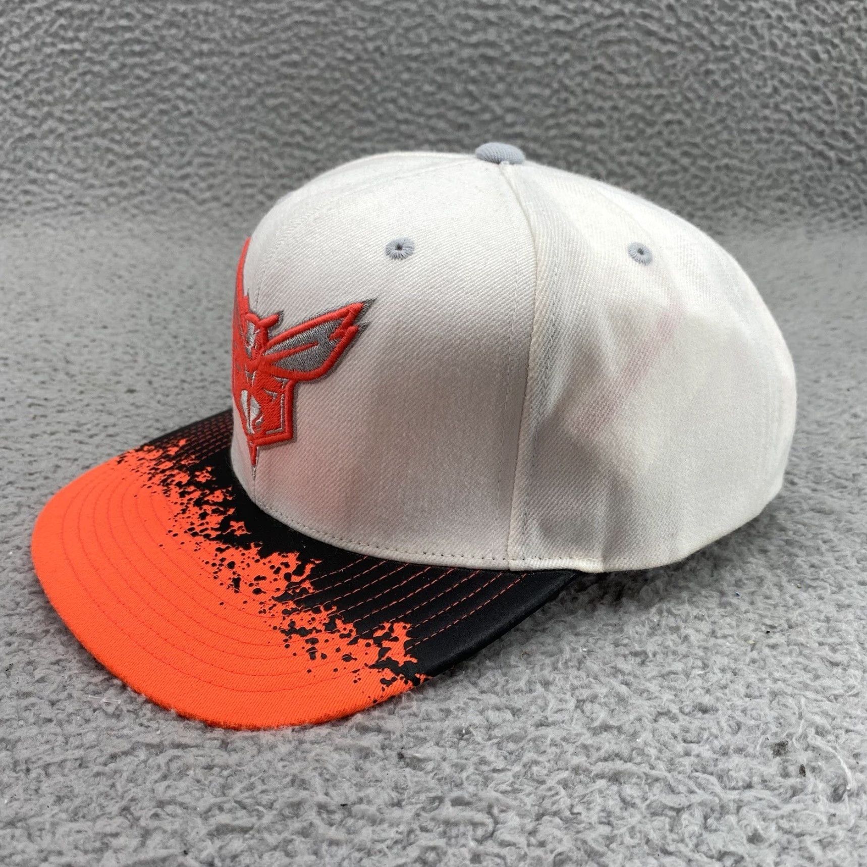 Mitchell & Ness Mitchell Ness Charlote Hornets Hat Cap Snap Back Adult Trucker Patch NBA Men's One Size Orange Cotton Canvas Adjustable Snapback Classic Men’s Hat Size ONE SIZE - 4 Thumbnail