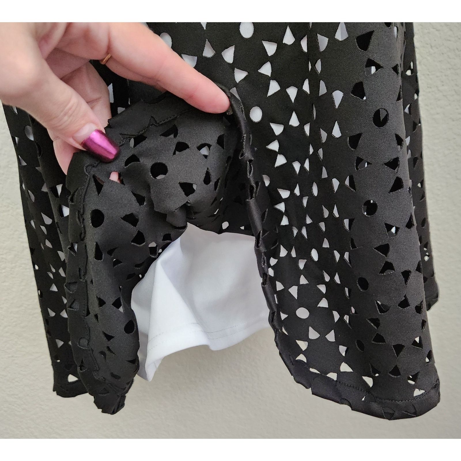 Other Ruby & Bloom Black White Fit N Flare Mini Dress 14 Size XL / US 12-14 / IT 48-50 - 2 Thumbnail
