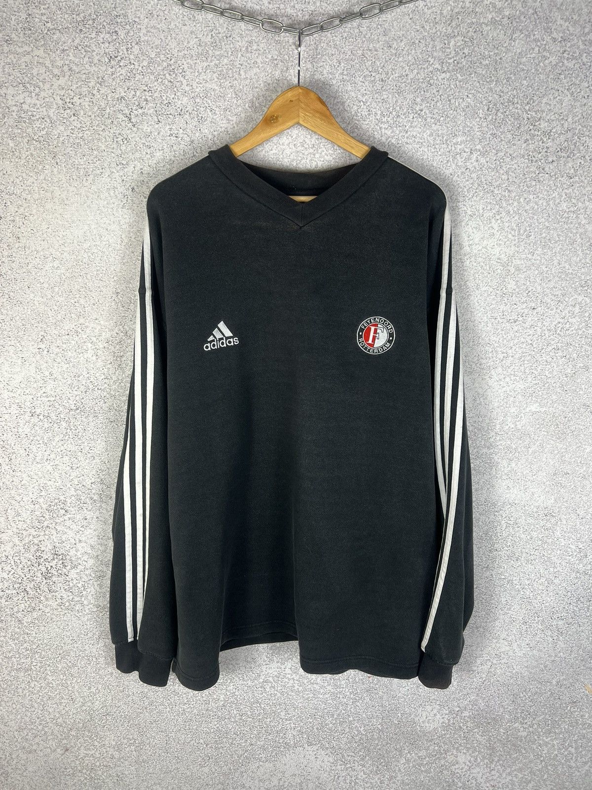 Adidas Vintage Adidas Feyenoord Rotterdam Soccer Sweatshirt Size US XXL / EU 58 / 5 - 1 Thumbnail