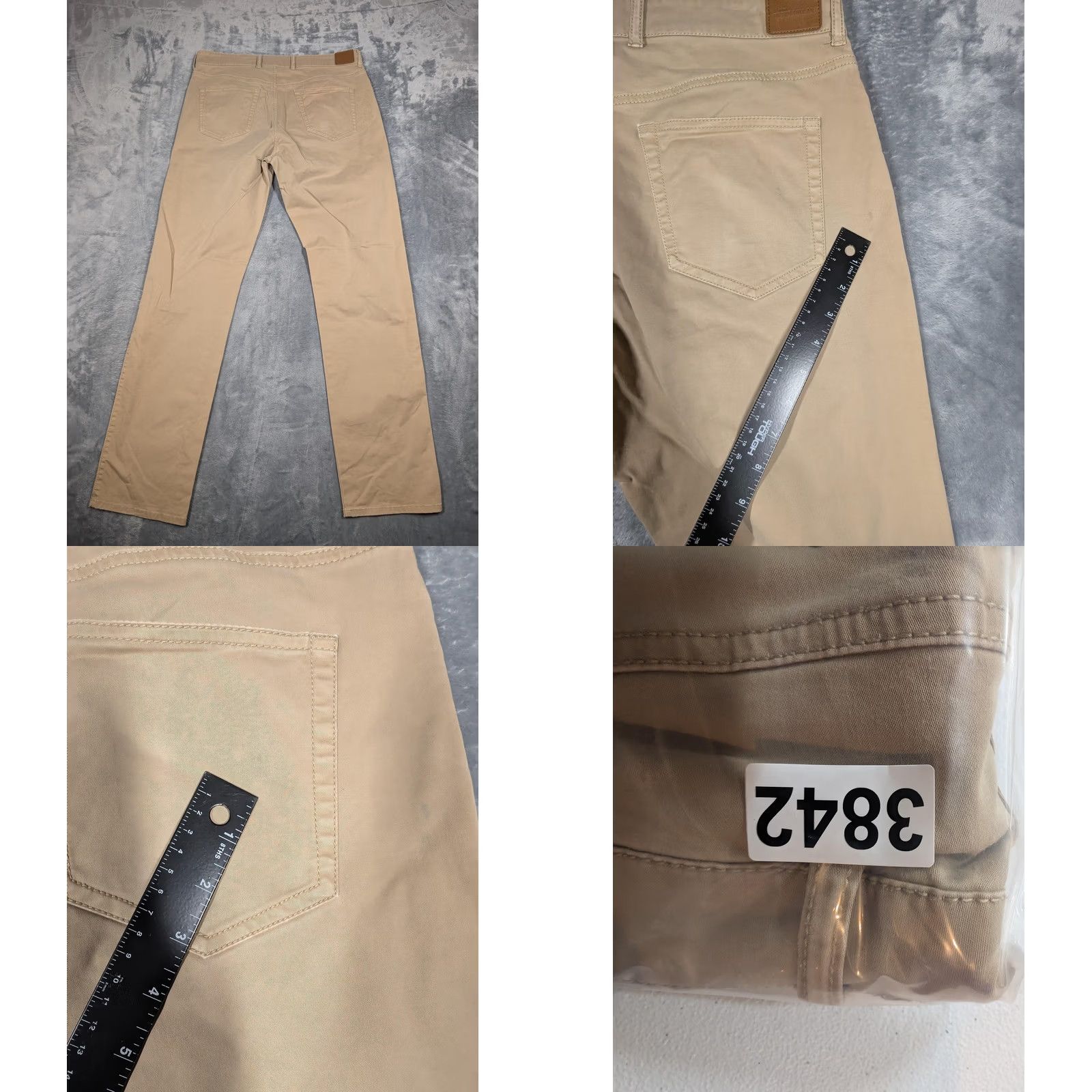 Peter Millar Peter Millar Pants Mens 34x33 Beige Chino 5 Pocket Straight Leg Casual Khaki Pants Mens Beige Chino 5-Pocket Straight Leg Casual Khaki Size US 34 / EU 50 - 8 Thumbnail