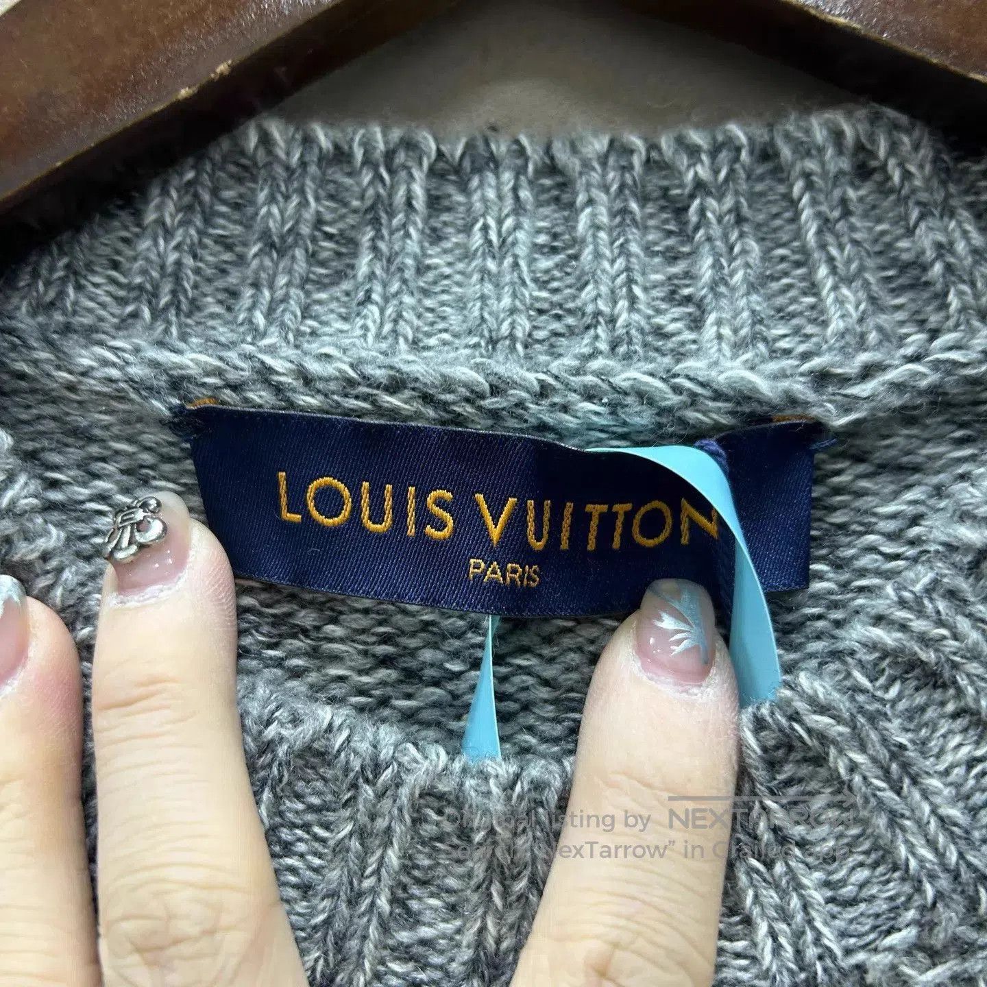 Louis Vuitton Gray Long Sleeve Sweater with Text Print. Size US S / EU 44-46 / 1 - 3 Thumbnail