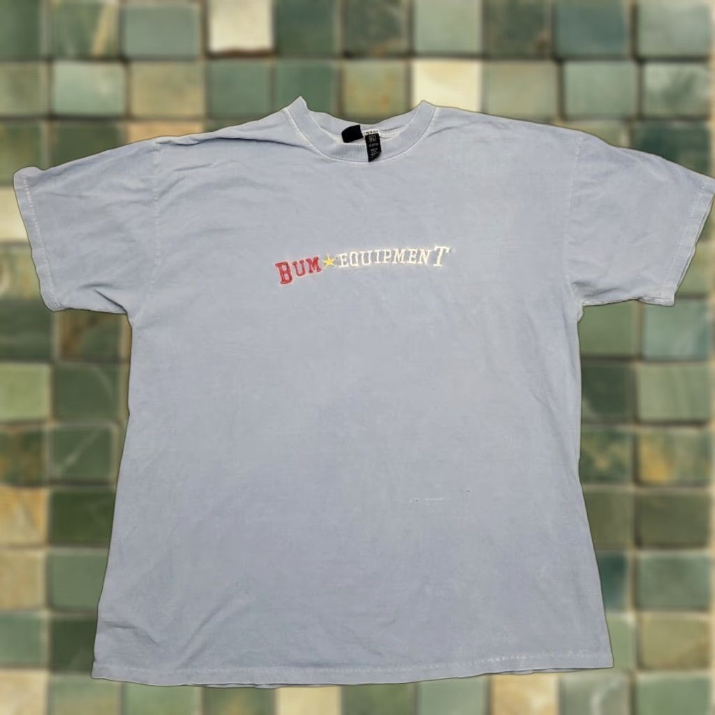 Vintage VINTAGE B.U.M. Equipment Shirt Men XL Blue Short Sleeve Crew Neck 90s Made in USA TEE Size US XL / EU 56 / 4 - 1 Thumbnail