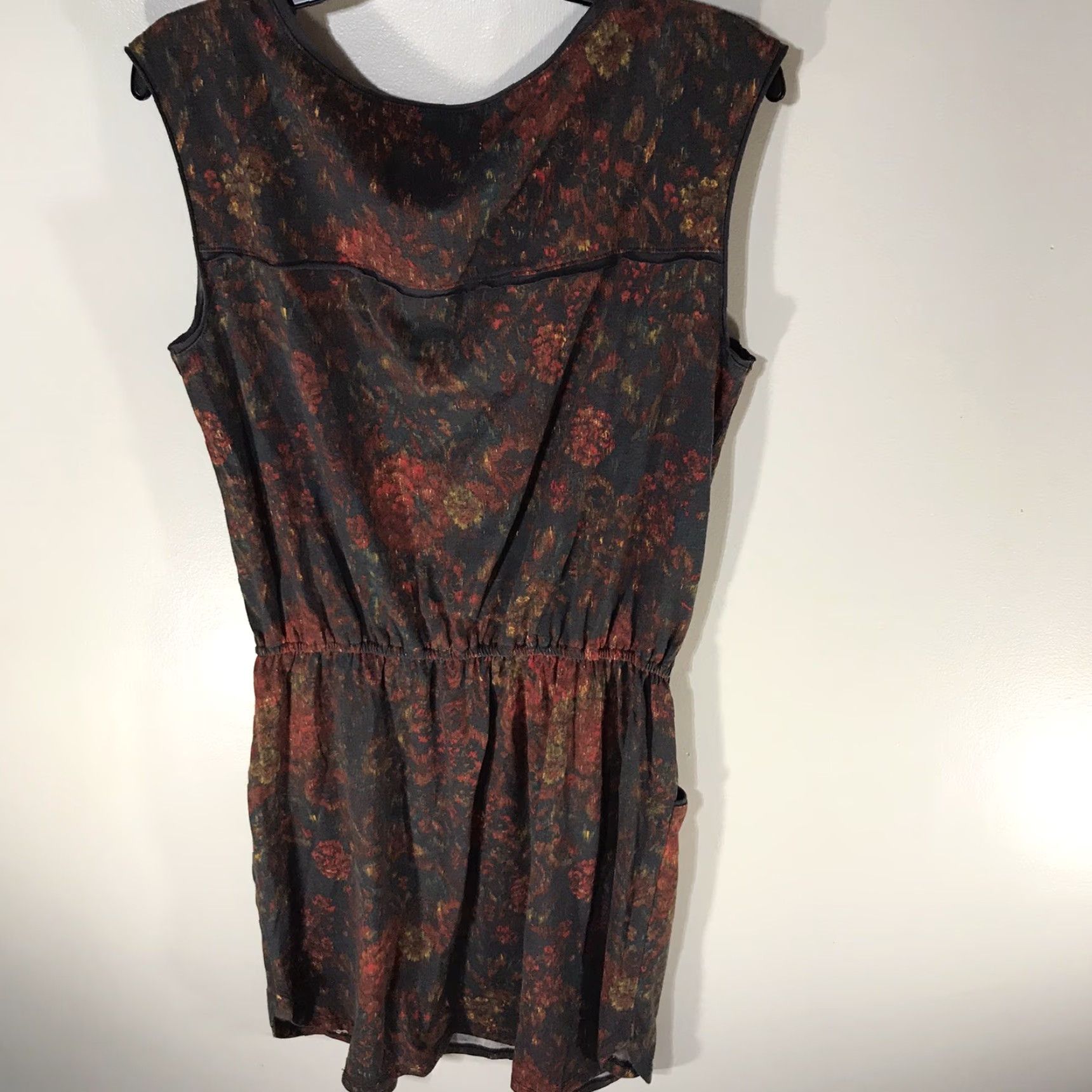 Route 66 Route 66 Floral Knee-Length Shirt Dress Womens Size M Multicolor Lightweight Pockets Size M / US 6-8 / IT 42-44 - 2 Thumbnail