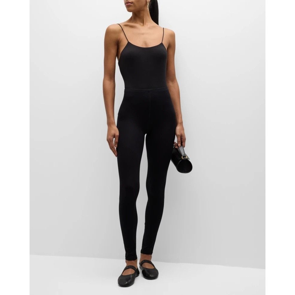 MAJESTIC FILATURES Majestic Filatures Soft Touch Black High Waist Leggings Size 34" / US 12 / IT 48 - 4 Thumbnail