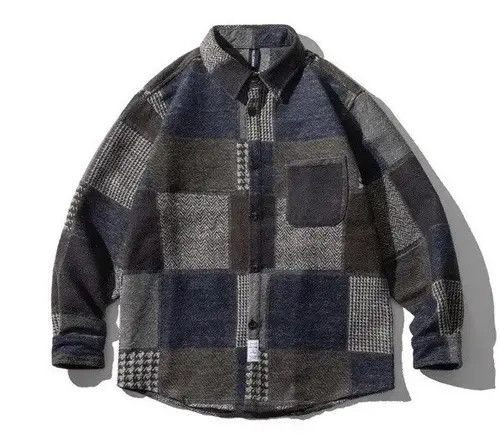 VIBE Retro fashion patchwork pattern button up shirt Size US M / EU 48-50 / 2 - 4 Thumbnail