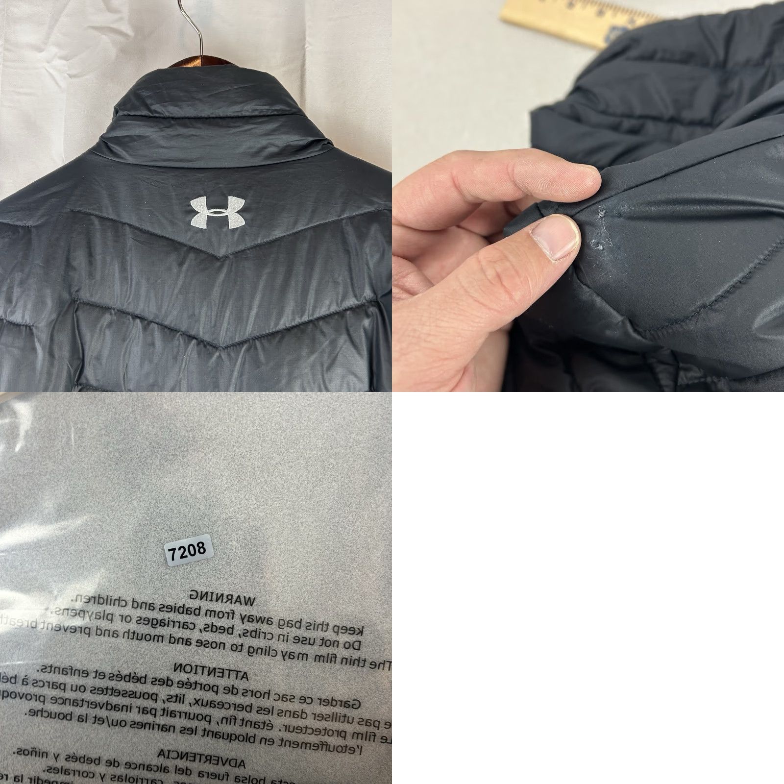 Under Armour VINTAGE Under Armour Puffer Jacket Black Medium Size US M / EU 48-50 / 2 - 9 Thumbnail