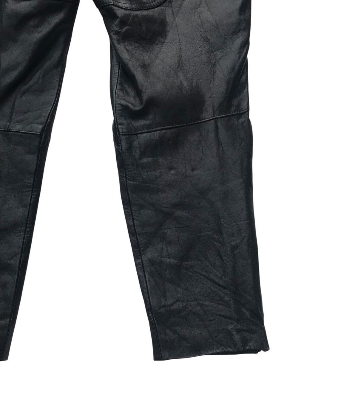 Leather Vintage Inoue Genuine Leather Riding Biker Pants Size US 33 - 10 Thumbnail