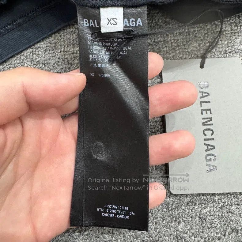 Balenciaga Balenciaga Distressed Logo Print T-shirt. Size US XS / EU 42 / 0 - 3 Thumbnail