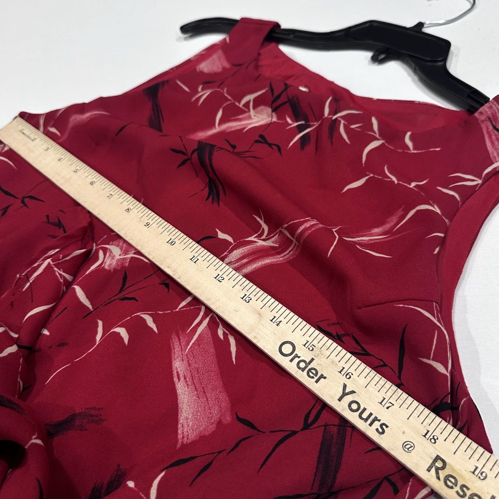 Vintage VINTAGE JM Studio Dress Womens 14 Red Floral A-Line Maxi Lined Fairy Y2K Size XL / US 12-14 / IT 48-50 - 6 Thumbnail