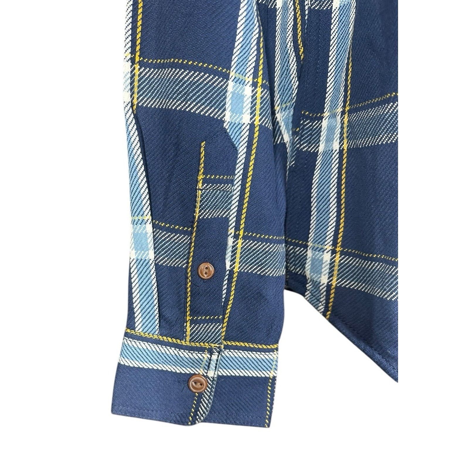 Old Navy Old Navy Mens Blue Plaid Lightly Lined Flannel Shirt Size L Size US L / EU 52-54 / 3 - 6 Thumbnail