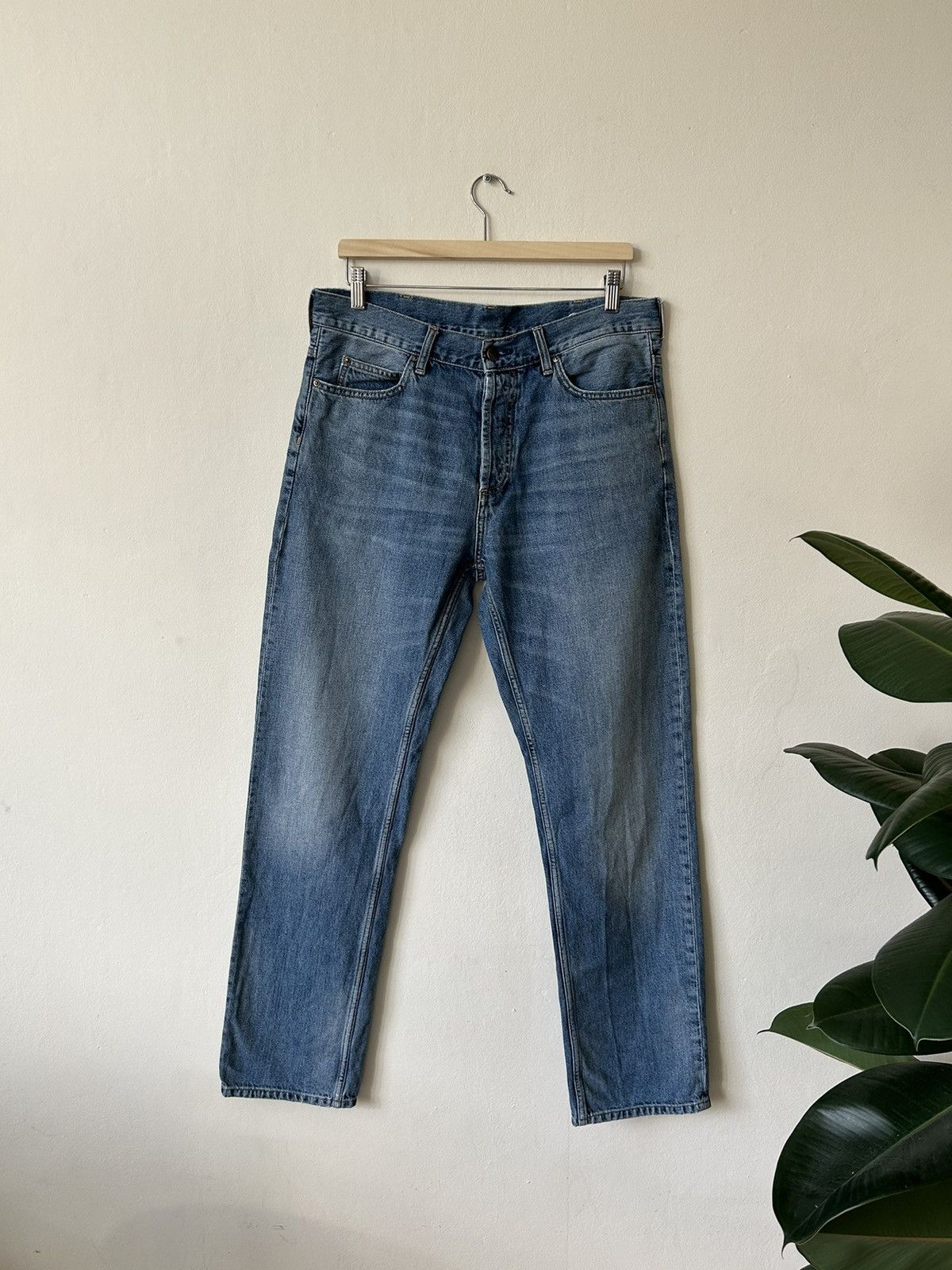 Carhartt × Vintage CARHARTT VTG WASHED BLACK OLD MONEY LEATHER TAB BAAGY PANTS Size US 32 / EU 48 - 3 Thumbnail